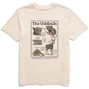 Men's The Oddballs Short Sleeve Crusher Tee Anti-pilling Chic and Soft