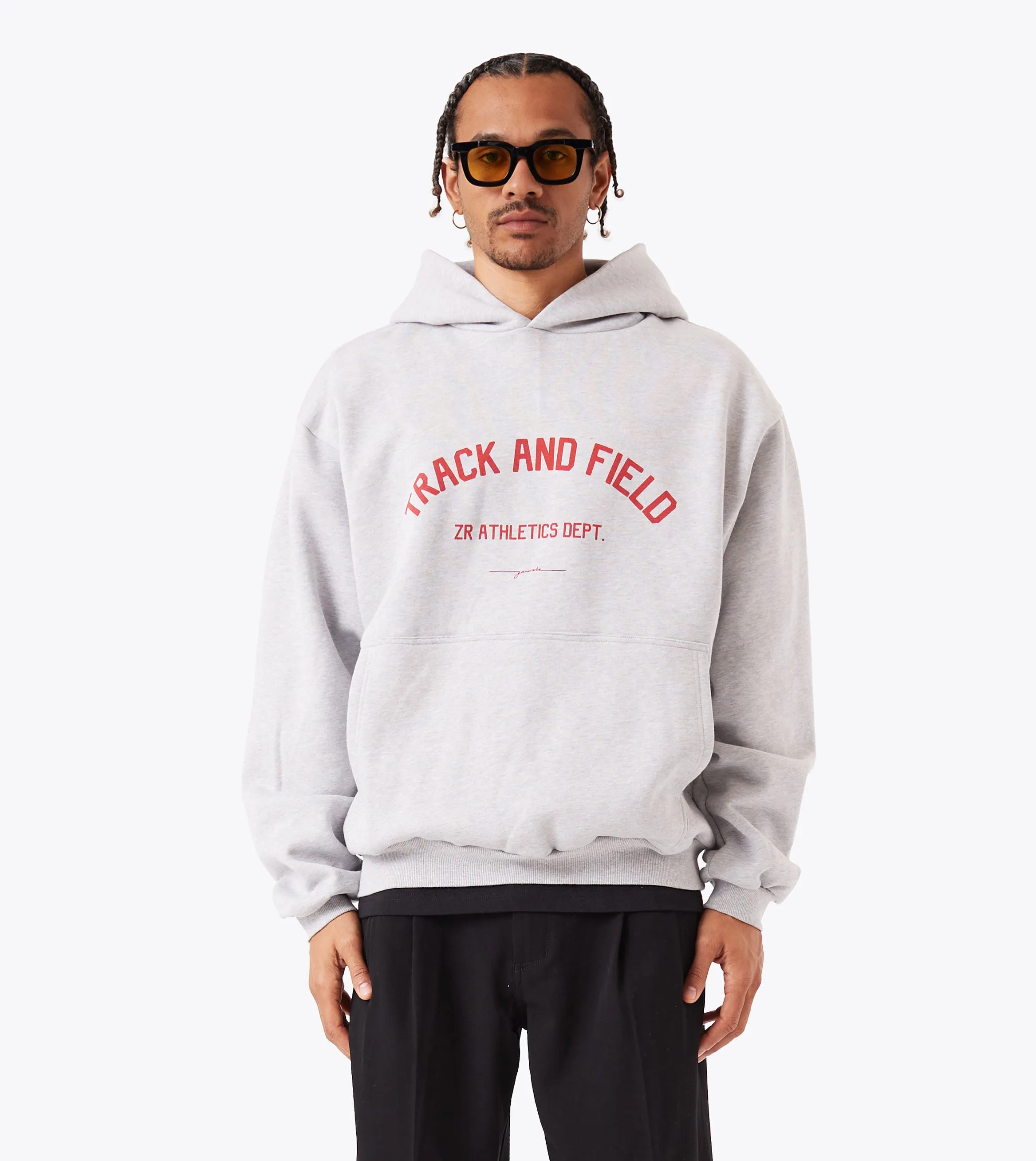 Ath. Box Hood Grey Marle Active Wearable Coffee Run