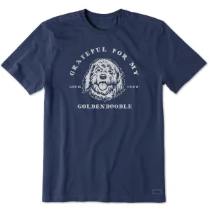 Versatile Comfort Style Sleek Fit Wear Men's Grateful for my Goldendoodle Short Sleeve Tee