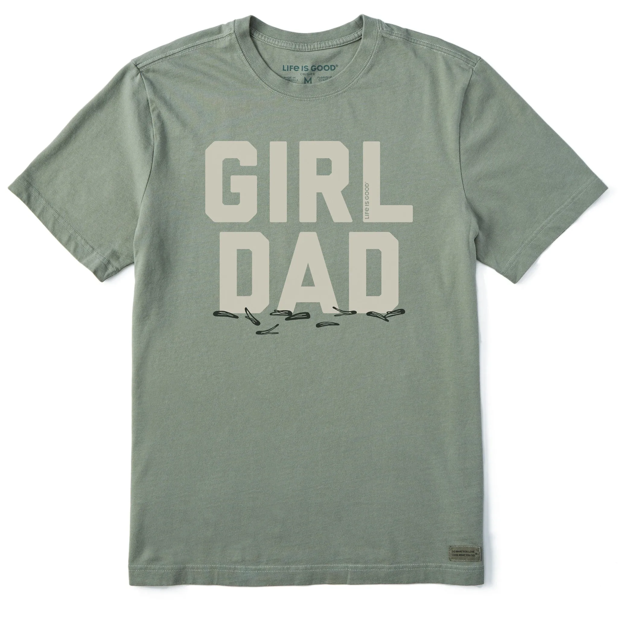 Men's Girl Dad Clips Short Sleeve Tee Colorfast Dye