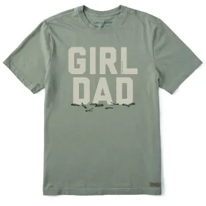 Men's Girl Dad Clips Short Sleeve Tee Colorfast Dye