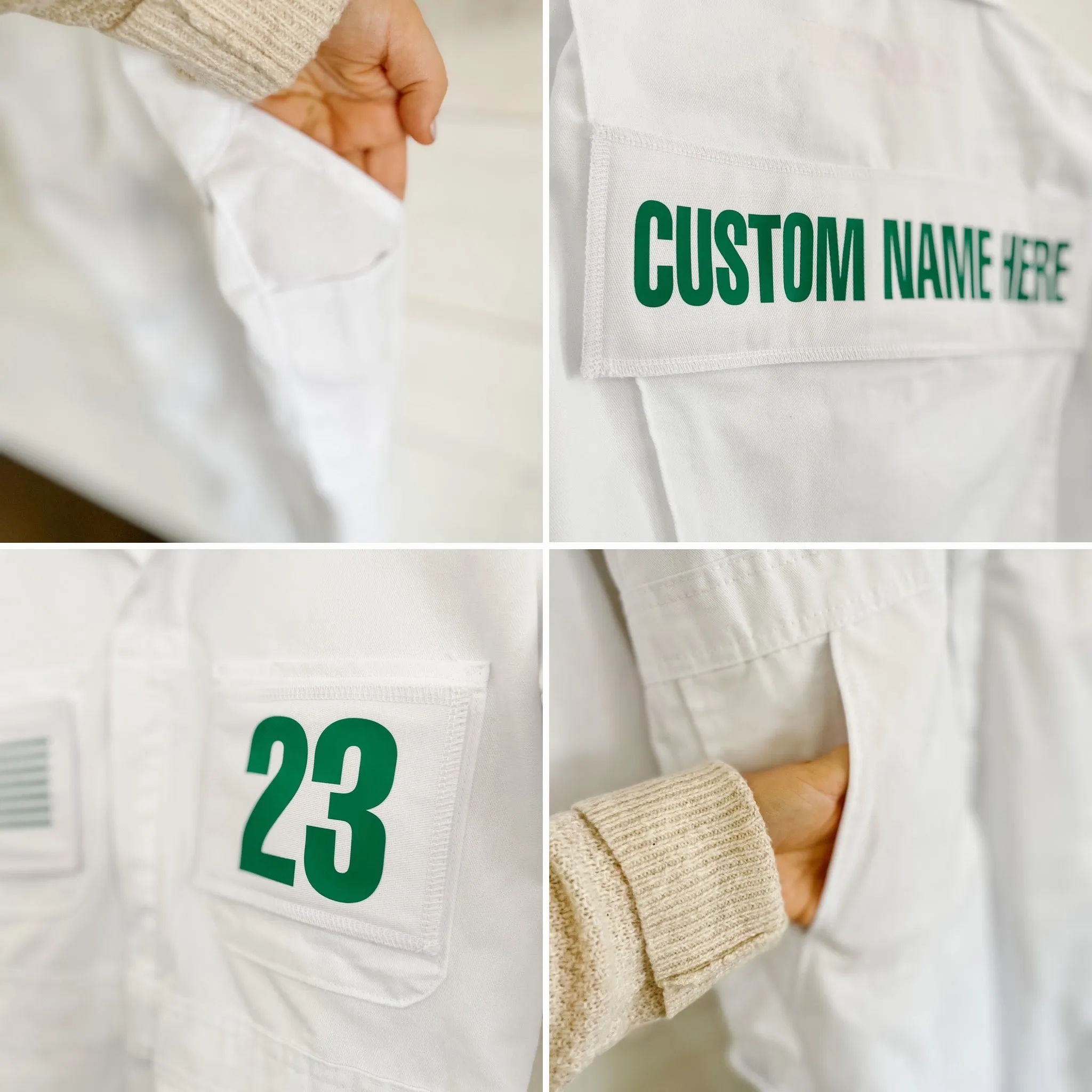 Spring Collection AntiStatic Fabric Treatment Adult Custom Caddie Uniform With Name and Number
