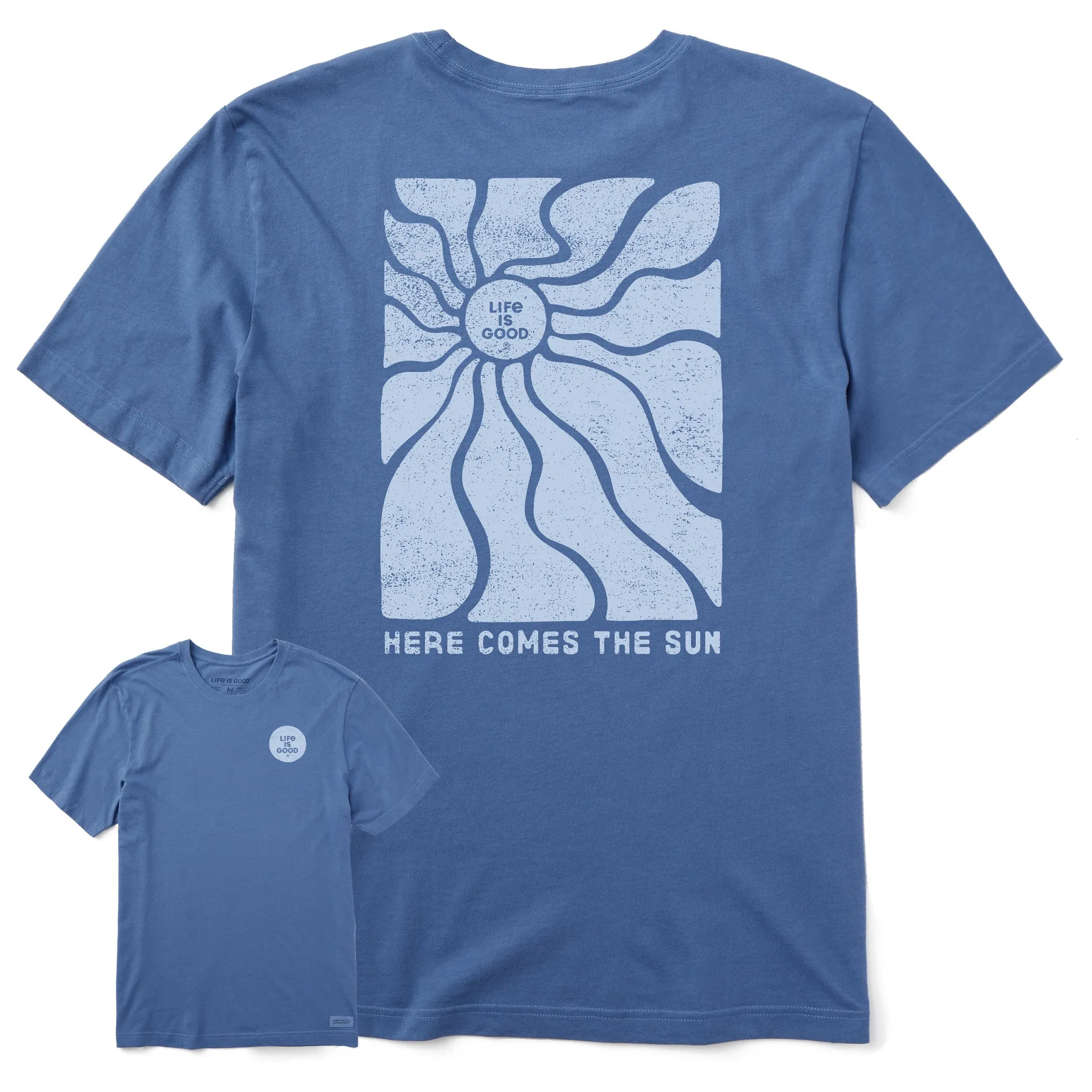 QuickDry Quick Dry Fabric Men's Here Comes the Sun Flow Short Sleeve Tee