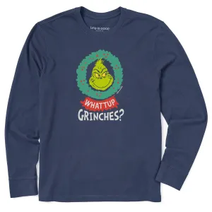 Men's Whattup Grinches Long Sleeve Crusher Tee RecycledBlend