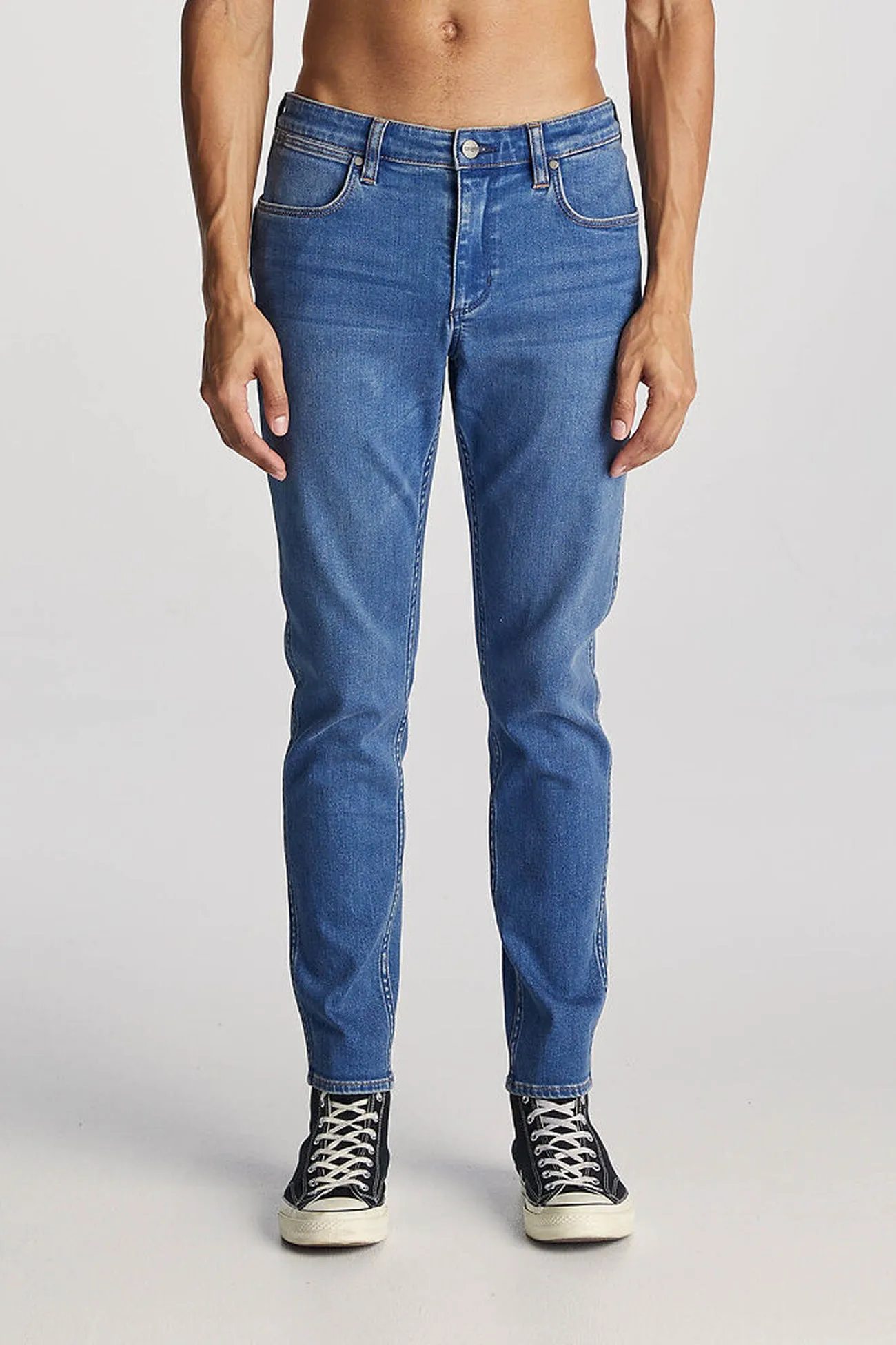 Stomper Jean Two Hands Blue Minimalist Design