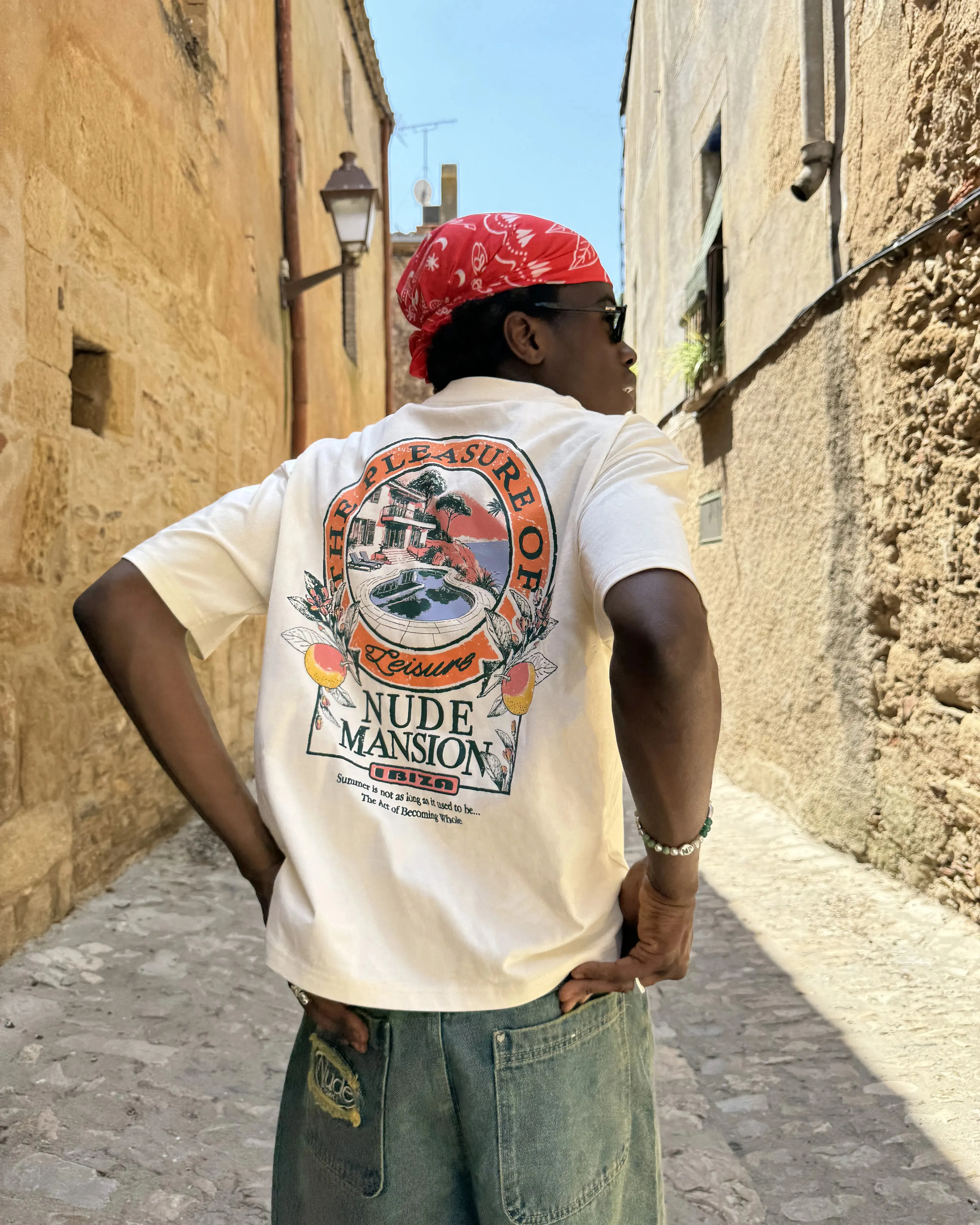 Mansion Tee Marshmallow Breathable Waistband Adjustable Hem