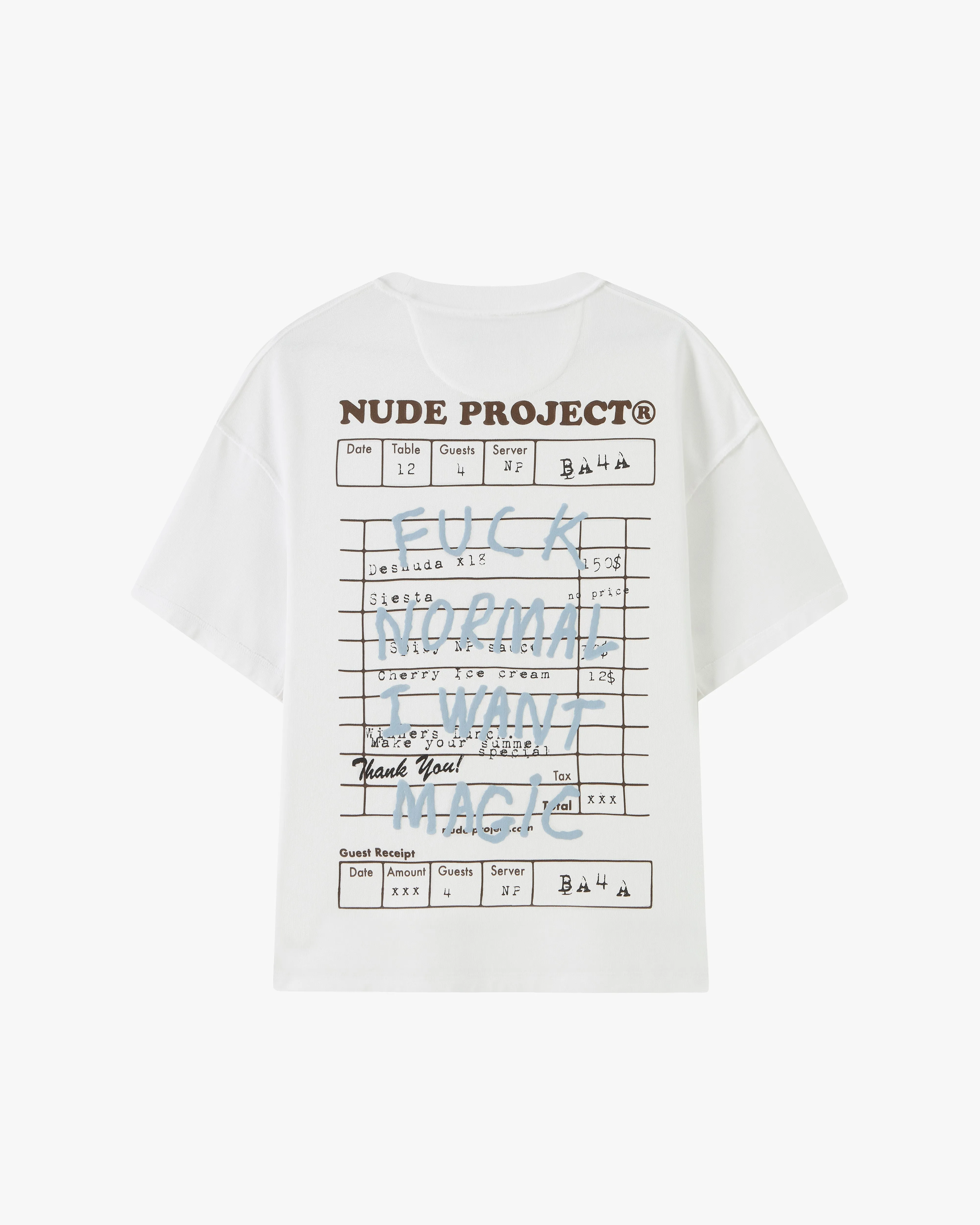 Fuck Normal Tee White Leisure Casual