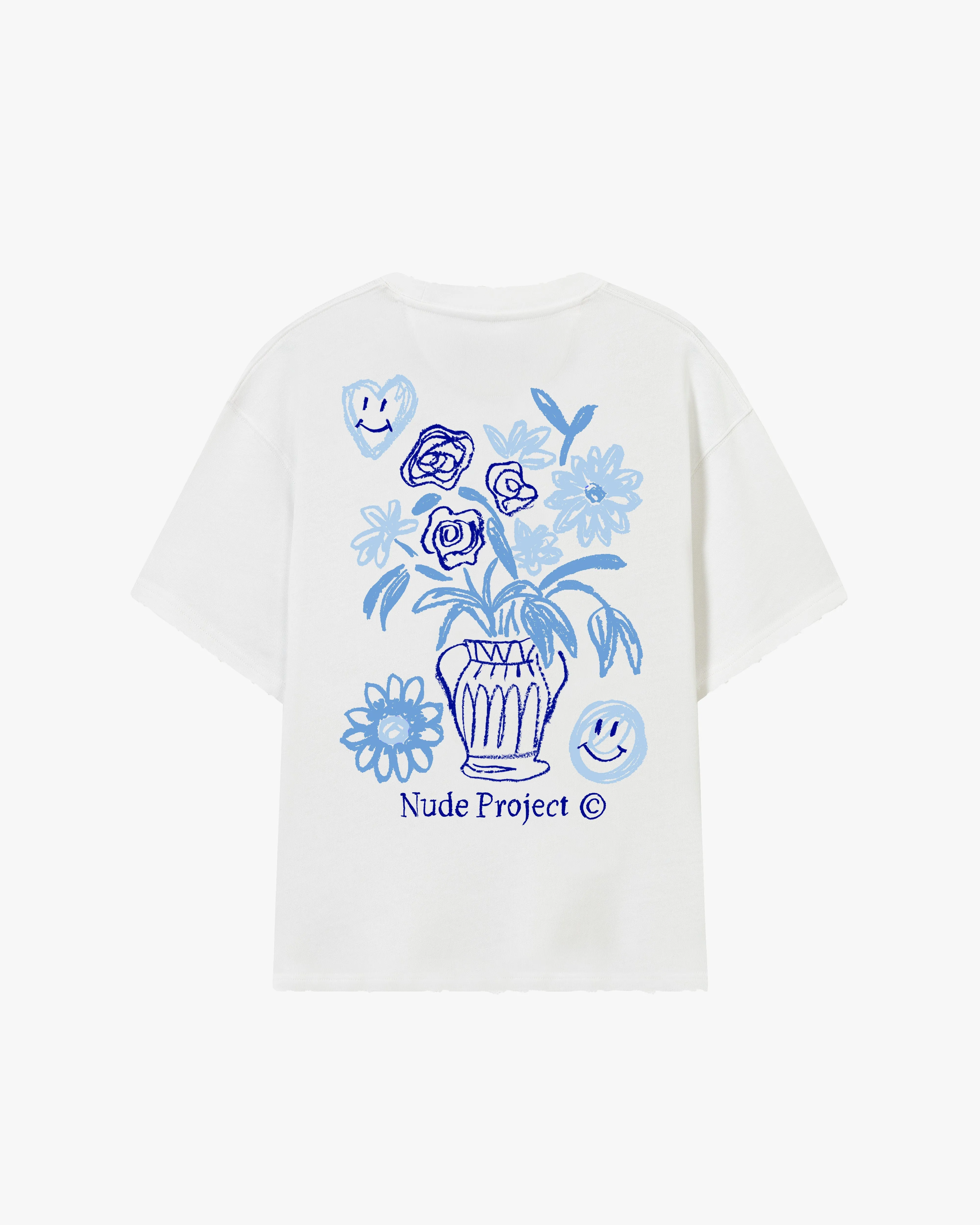 Layered Wear Comfy Fit Wear Jarron Tee White