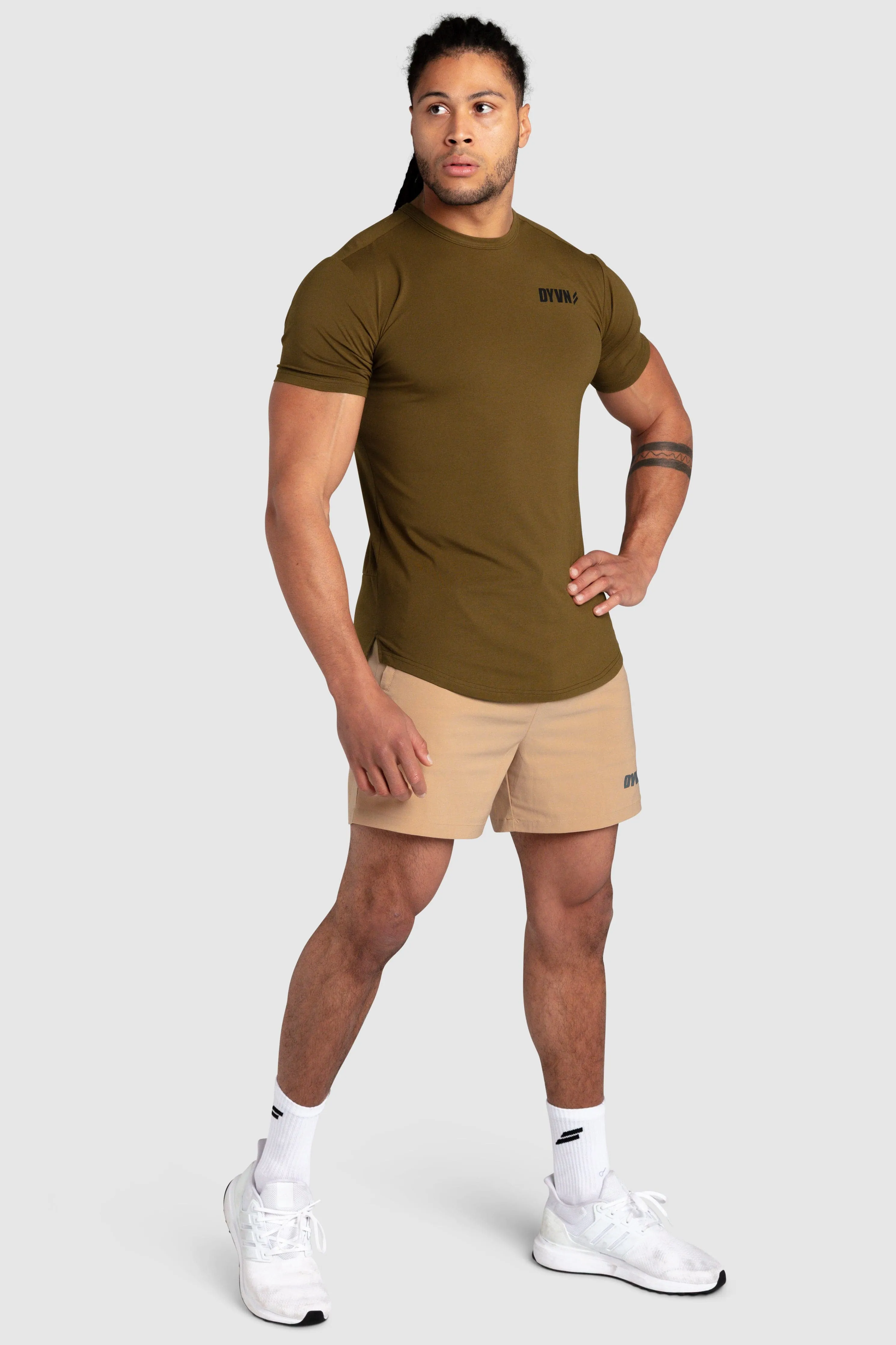 Relaxed Flex DYVN Drop Tee 'Minimal' - Military Olive