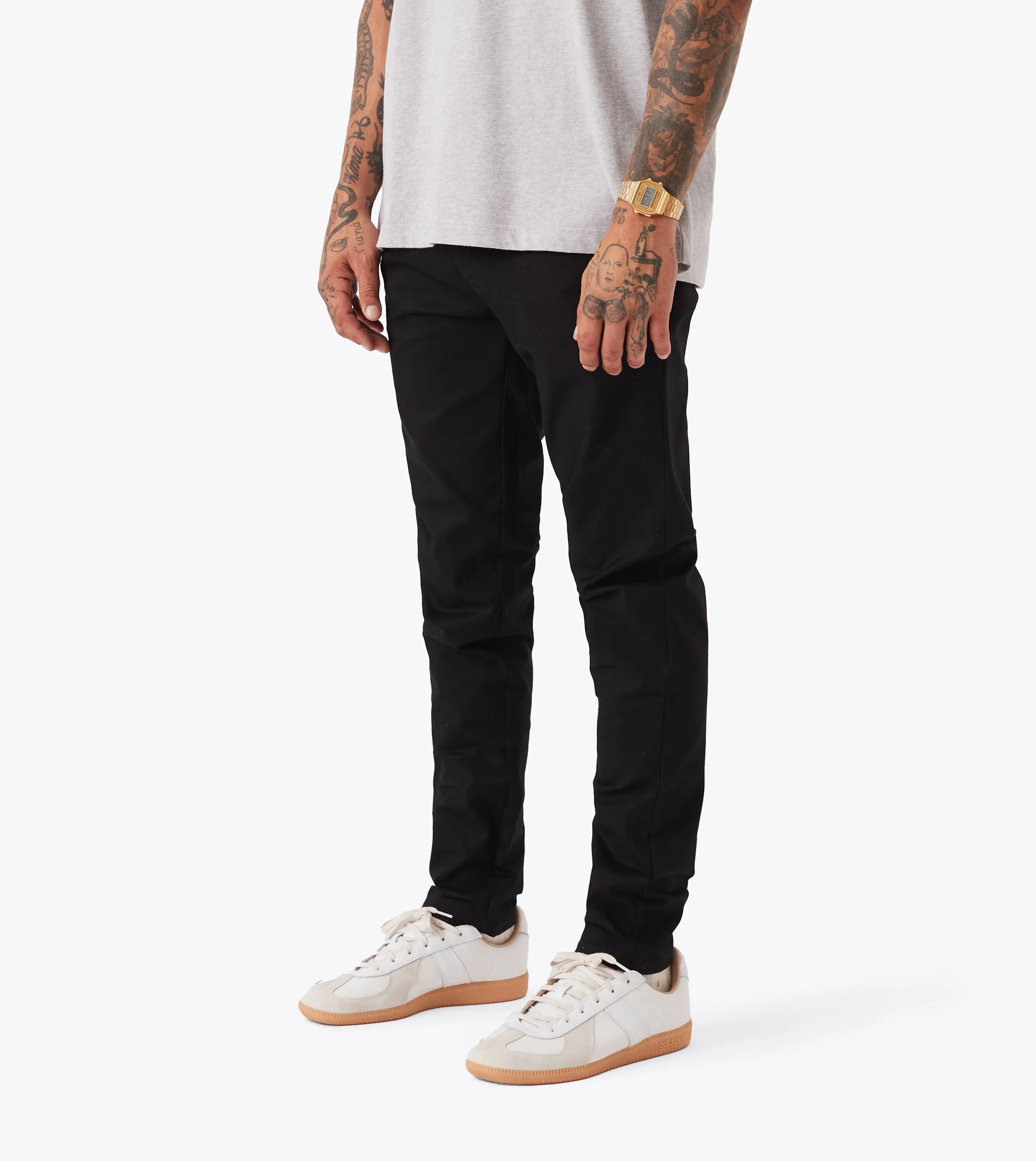 Breathable Comfort Fit Snapshot Chino Black