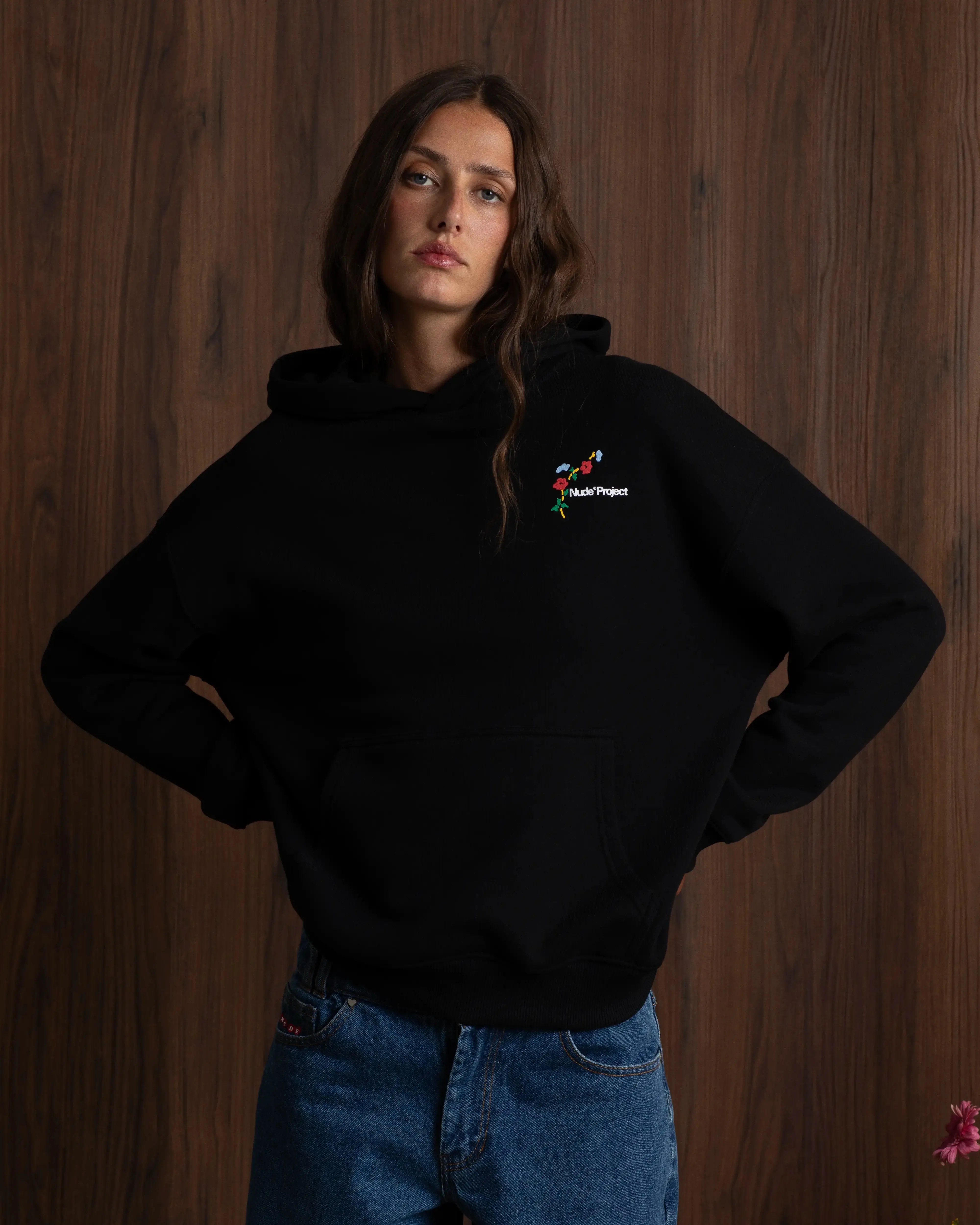 All Season Wear Convenient Inner Hoodie Black