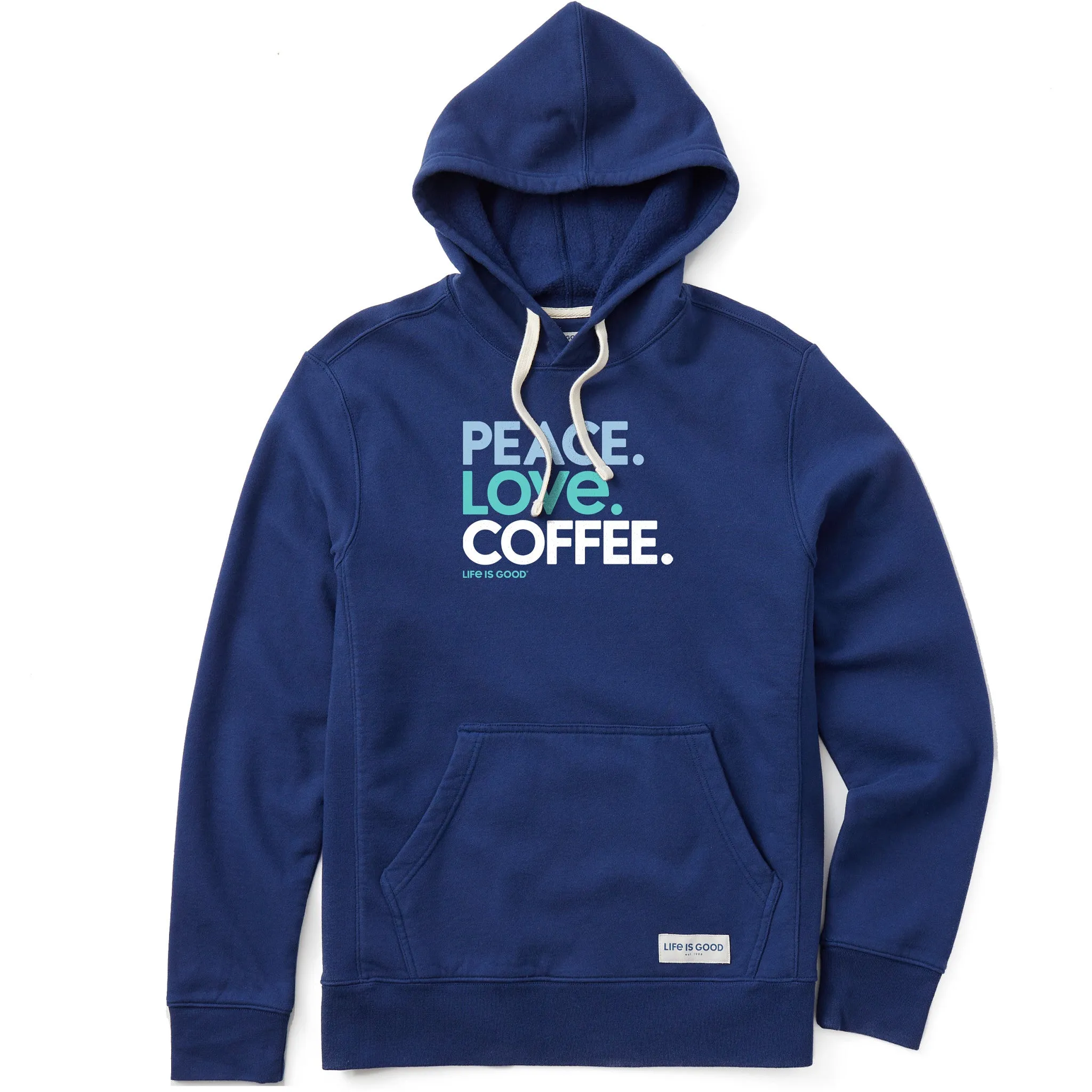 Men's Peace Love Coffee Simply True Fleece Hoodie product festival wear fun