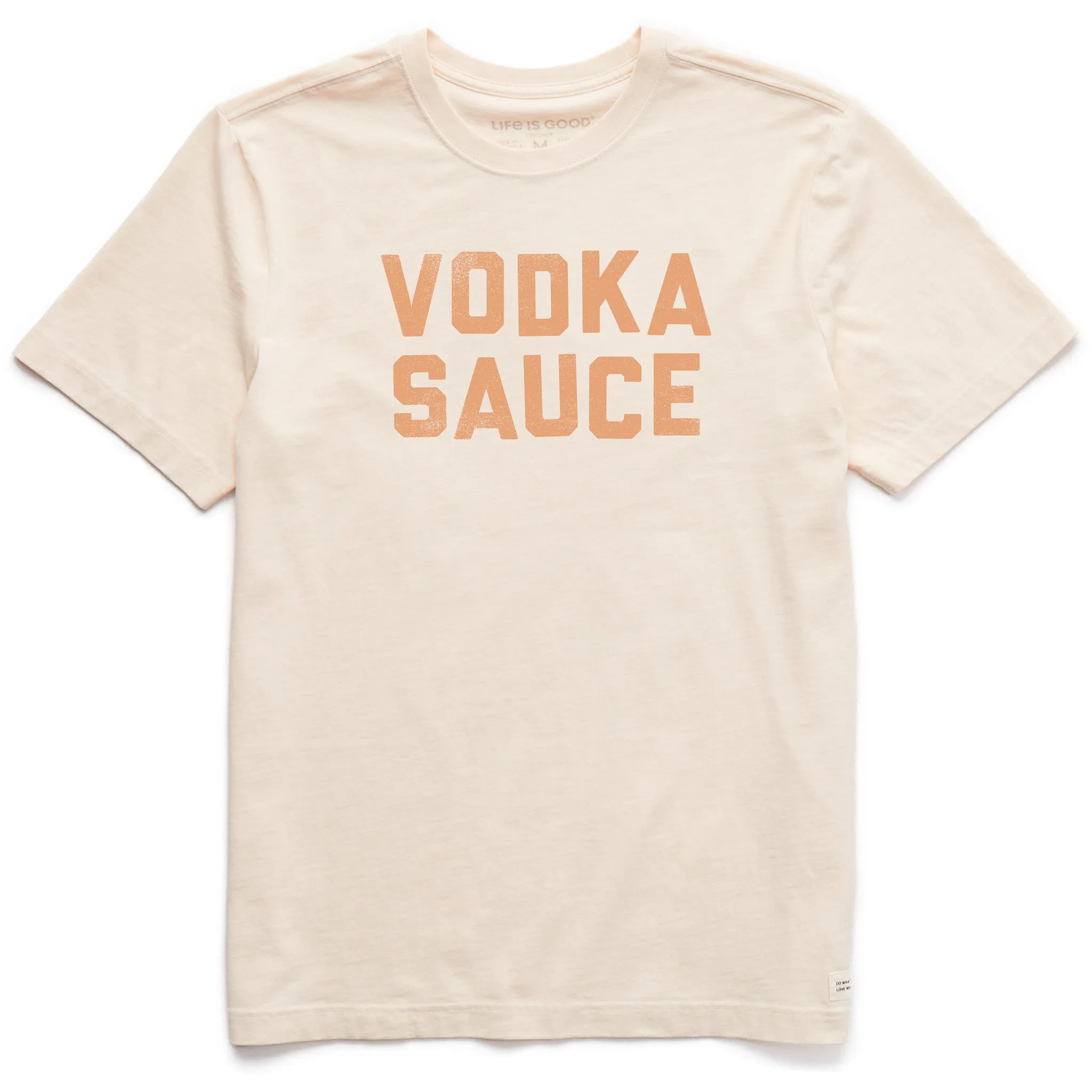 Durable Stitching Performance Wear Men's Vodka Sauce Short Sleeve Crusher Tee