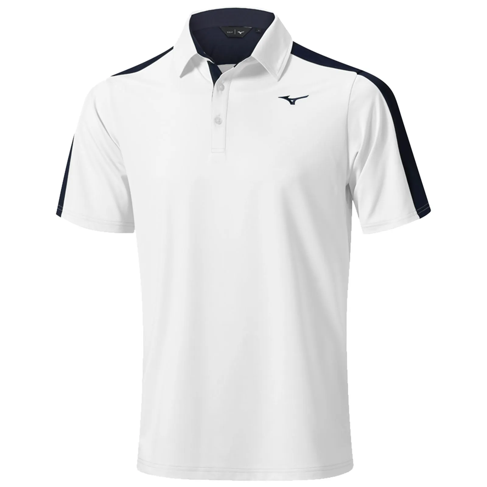 Mizuno Mens Competition Trim Polo Shirt Lightweight Design Microfiber Textile