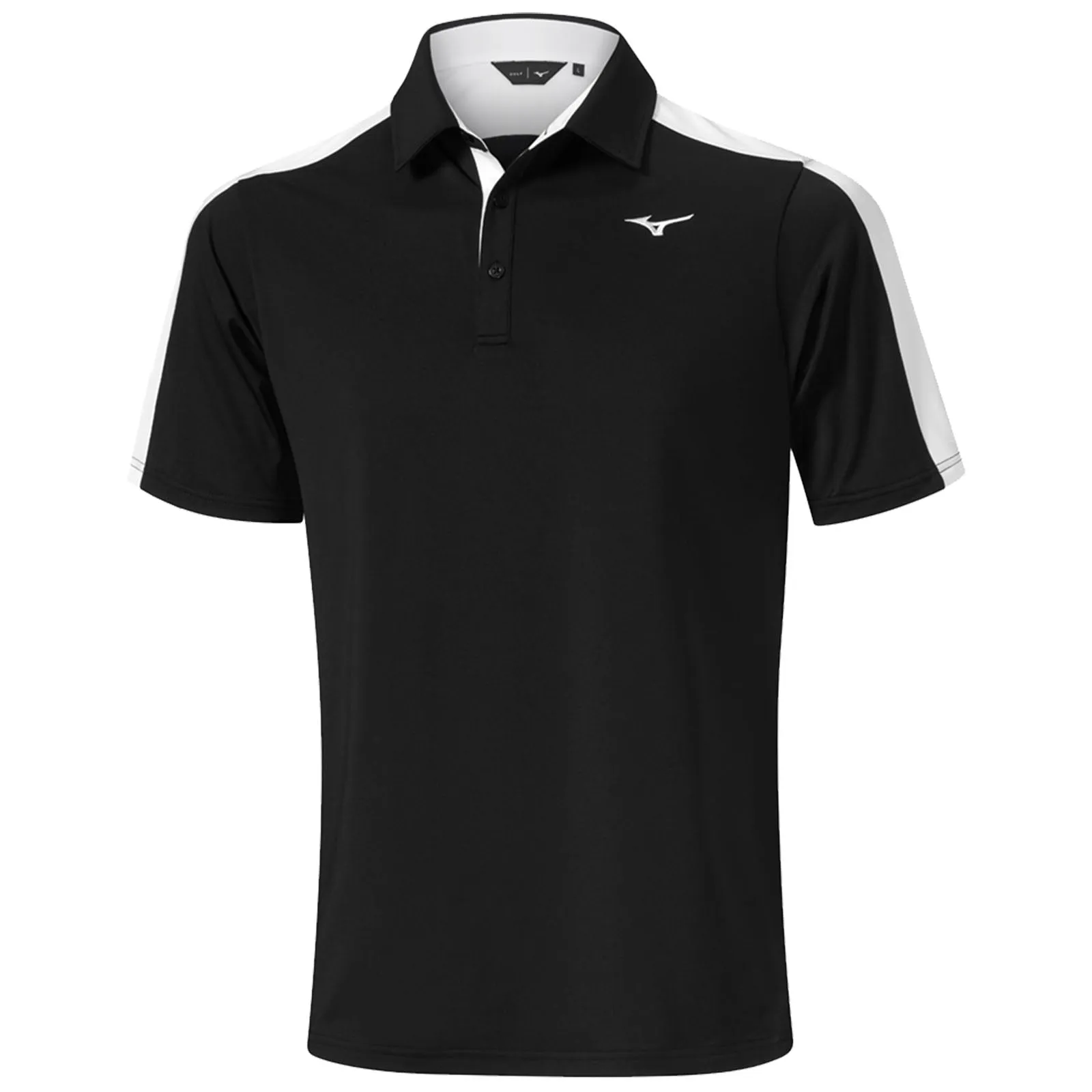 Oversized Silhouette Mizuno Mens Competition Trim Polo Shirt