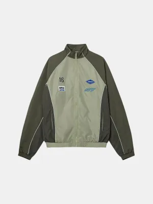 Oversized Track Jacket Laurel Oak product water resistant protection