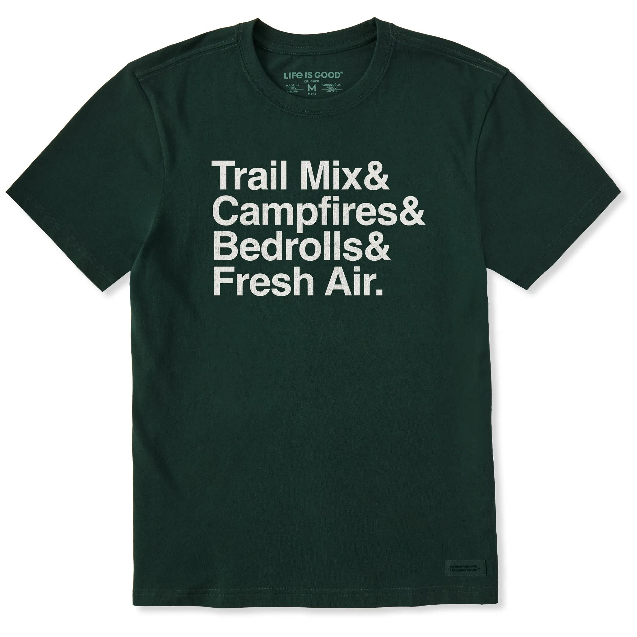 Men's Hiking Stack Short Sleeve Crusher Tee Fun and Relaxed EasyCareFinish
