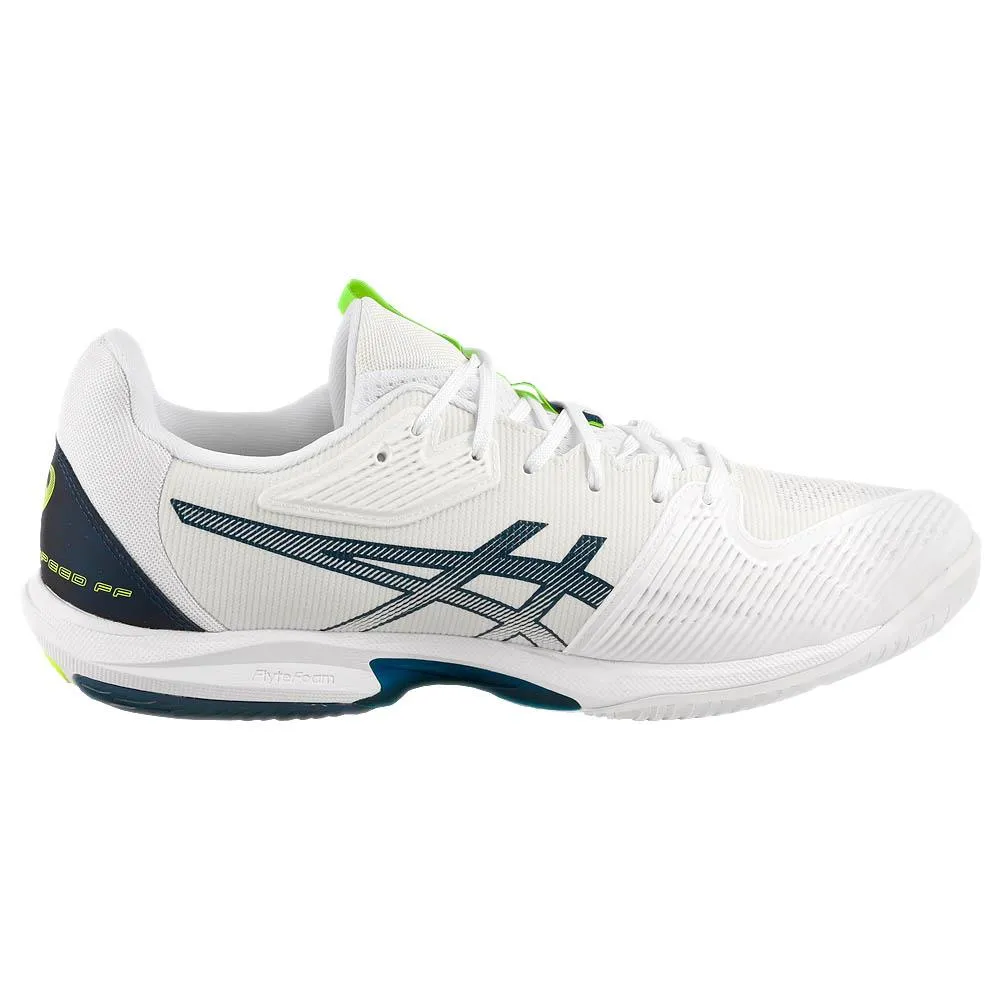 Asics Men's Solution Speed FF 3 - White/Mako Blue Adjustable Straps