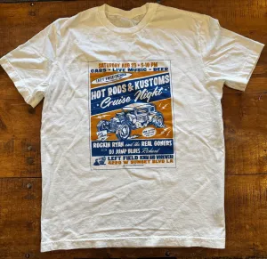 Left Field Hot Rod & Kustoms Cruise Night Tee ReflectiveDetails