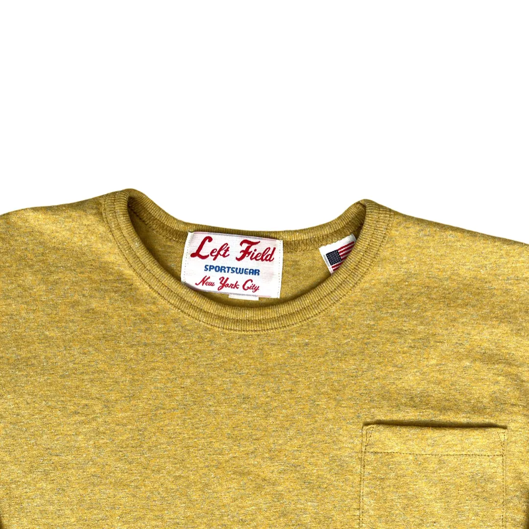 Hygienic Finish L/S  Nathan's Hot Dog Mustard Heather Pocket Tee