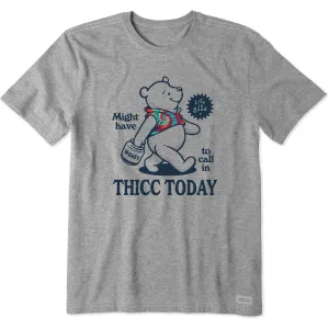 Men's Thicc Today Tie Dye Short Sleeve Tee TemperatureRegulating Cool and Relaxed