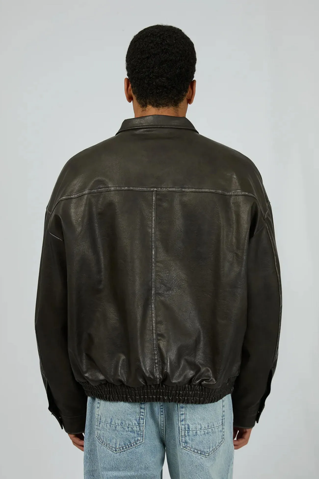 Hidden Ventilation Zones Harley Pleather Jacket Black