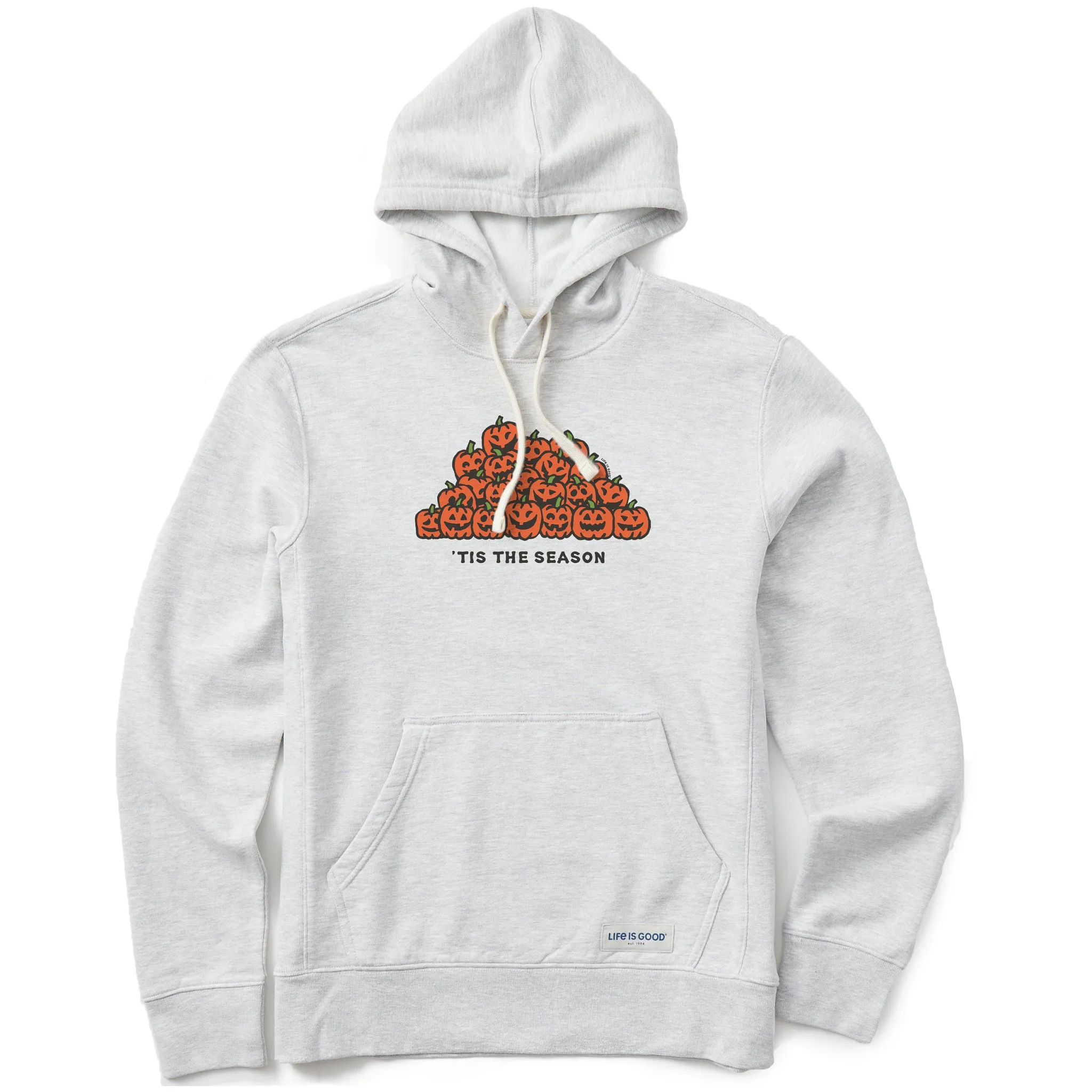quick dry product after sales service Men's Tis the Season Pumpkin Pile Simply True Fleece Hoodie
