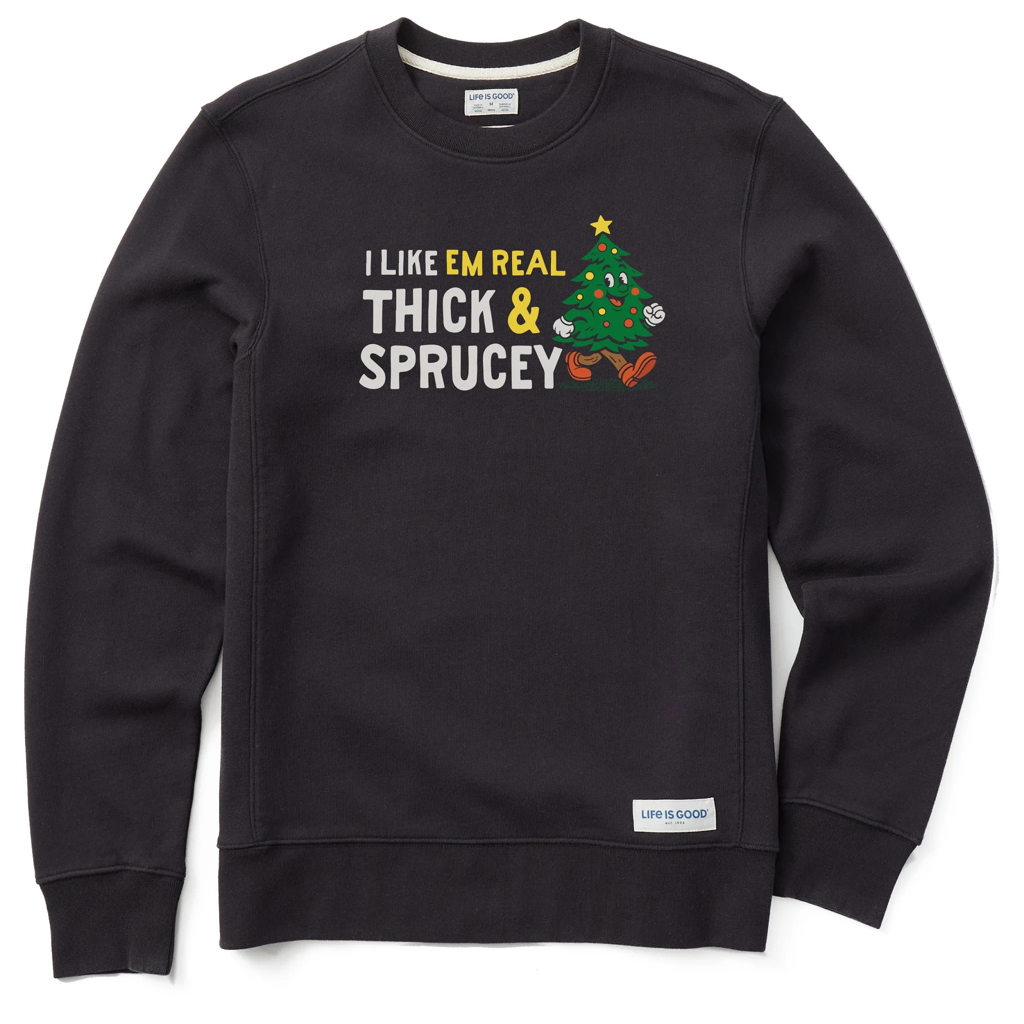 product market share Cozy Mood Men's Thick and Sprucey Simply True Fleece Crew