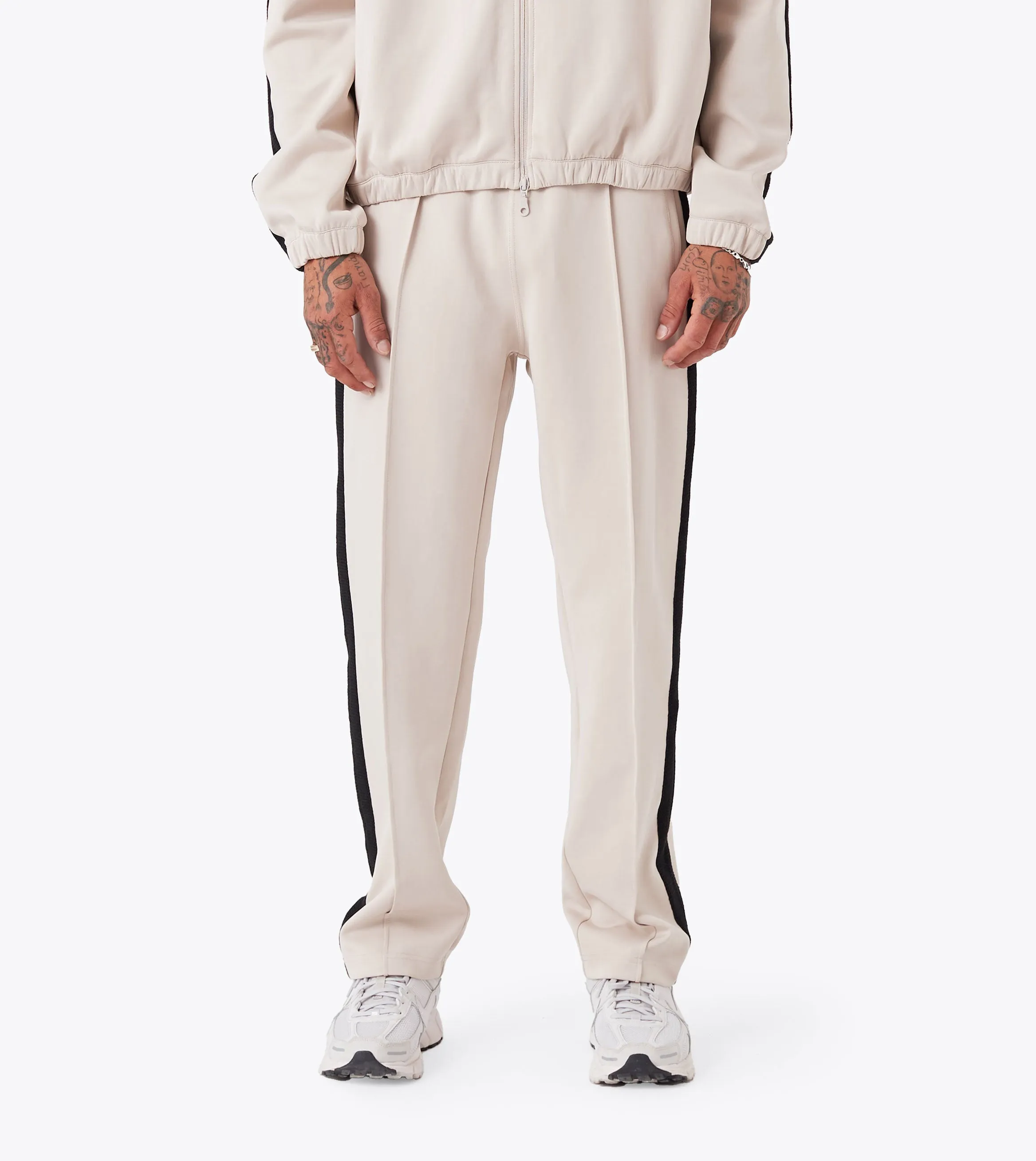 Abrasion Resistant Fabric Stitched Football Trackpant Oat