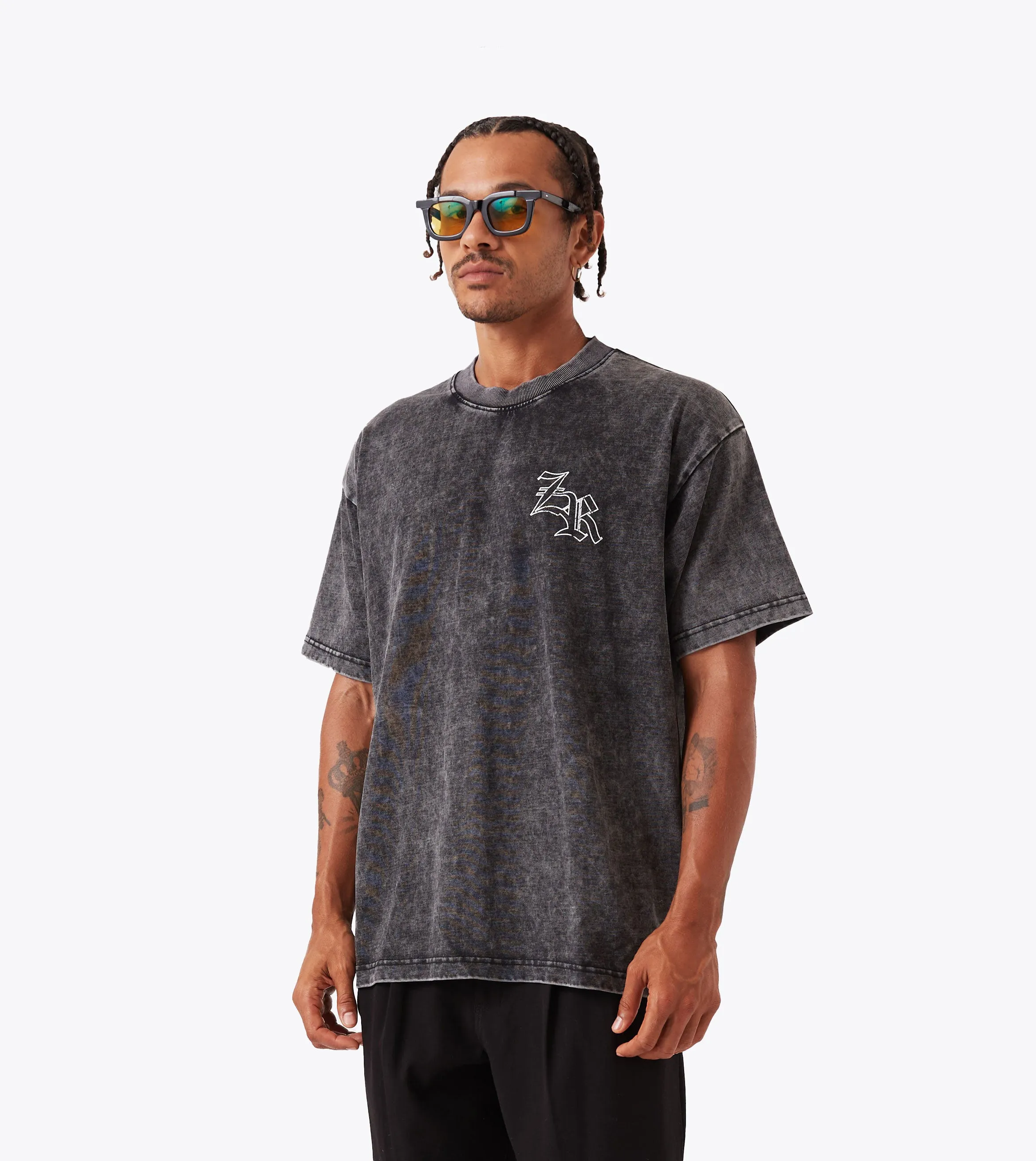 Hypoallergenic fabric Gothic Box Tee GD Ash Grey