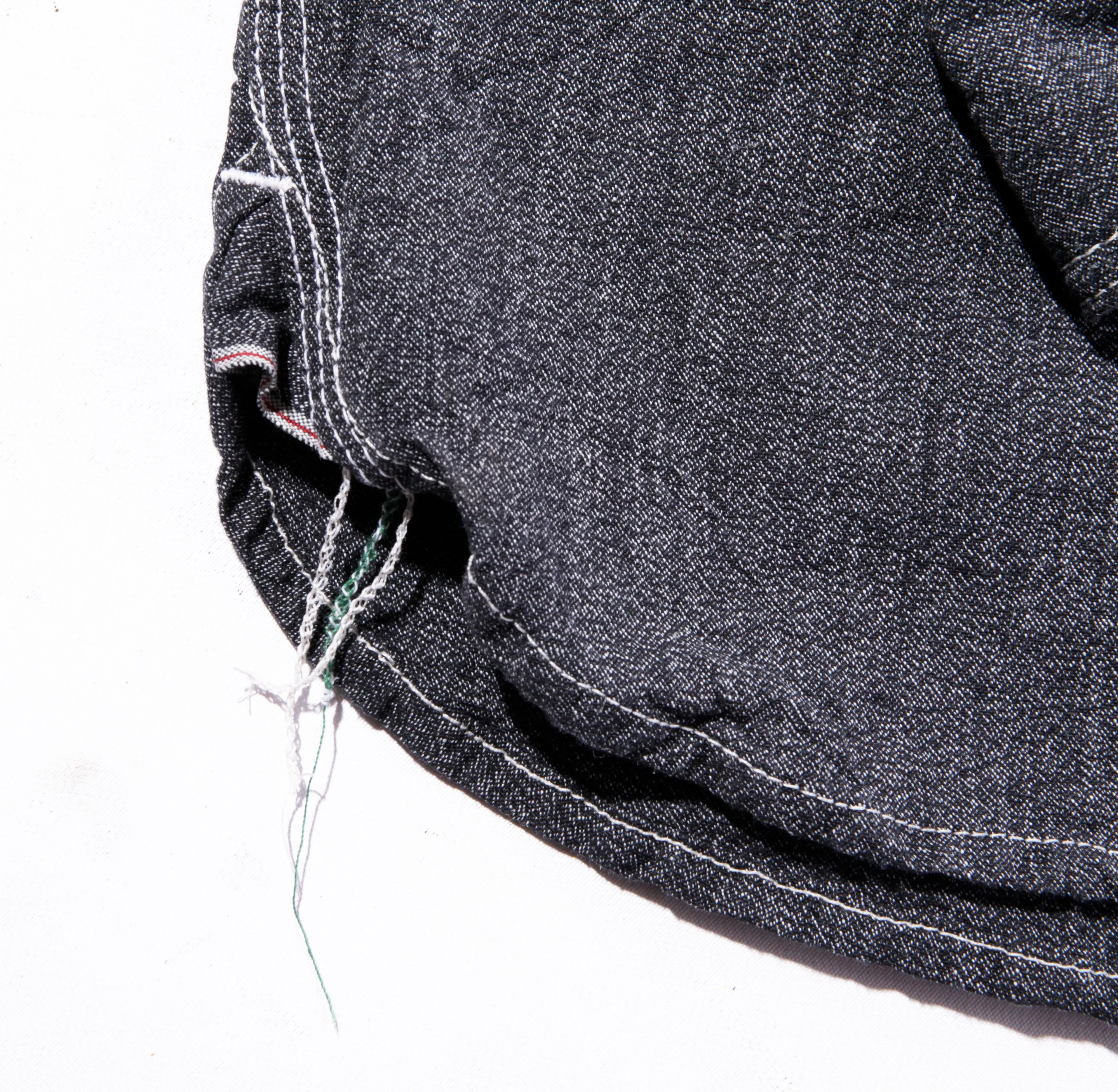 dry cleanable Collect Mills Japan selvedge 7 oz Salt and Pepper Dust Bowl Work Shirt with LF Buttons