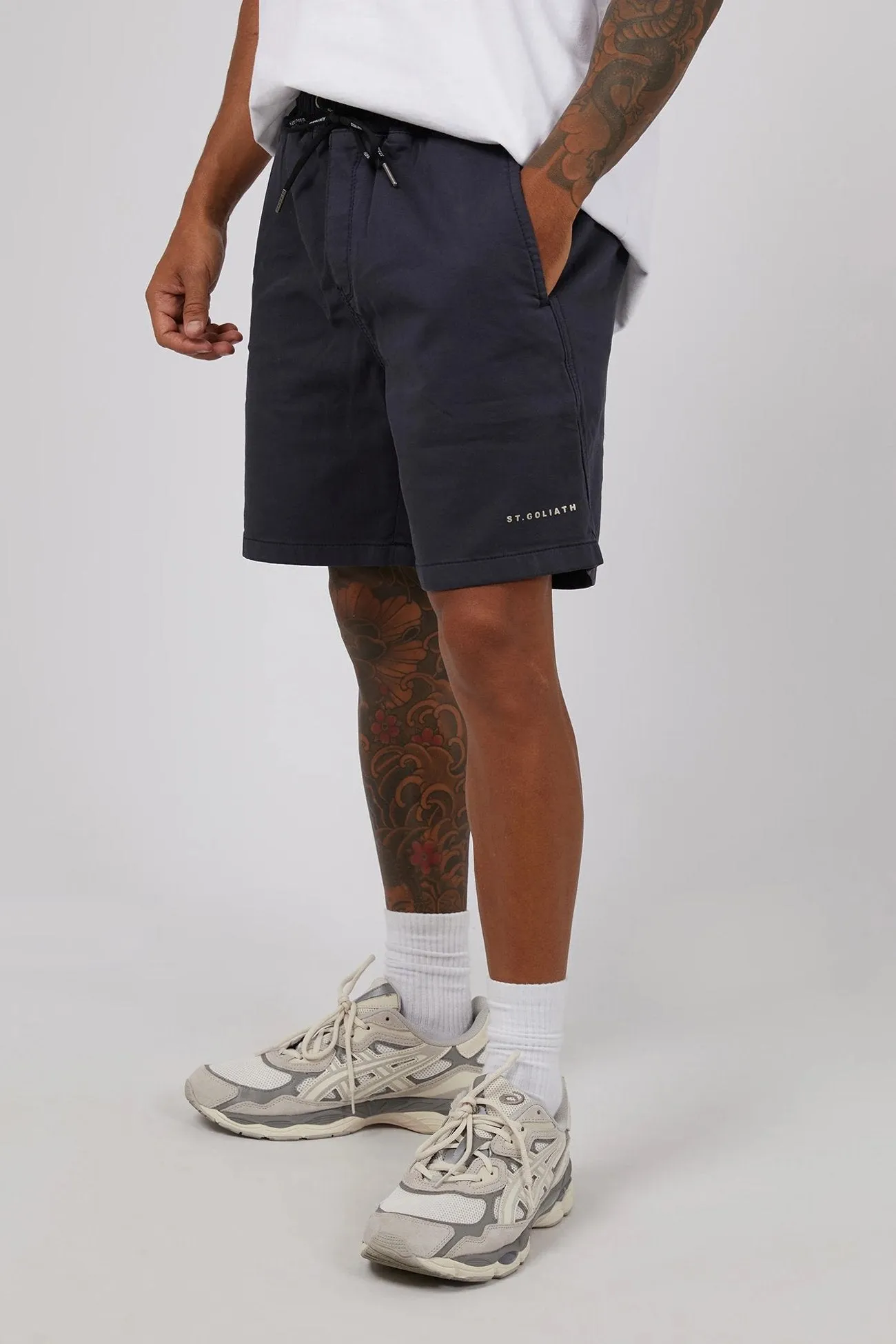 Yarn Dyed Pattern Fairhaven Short Navy