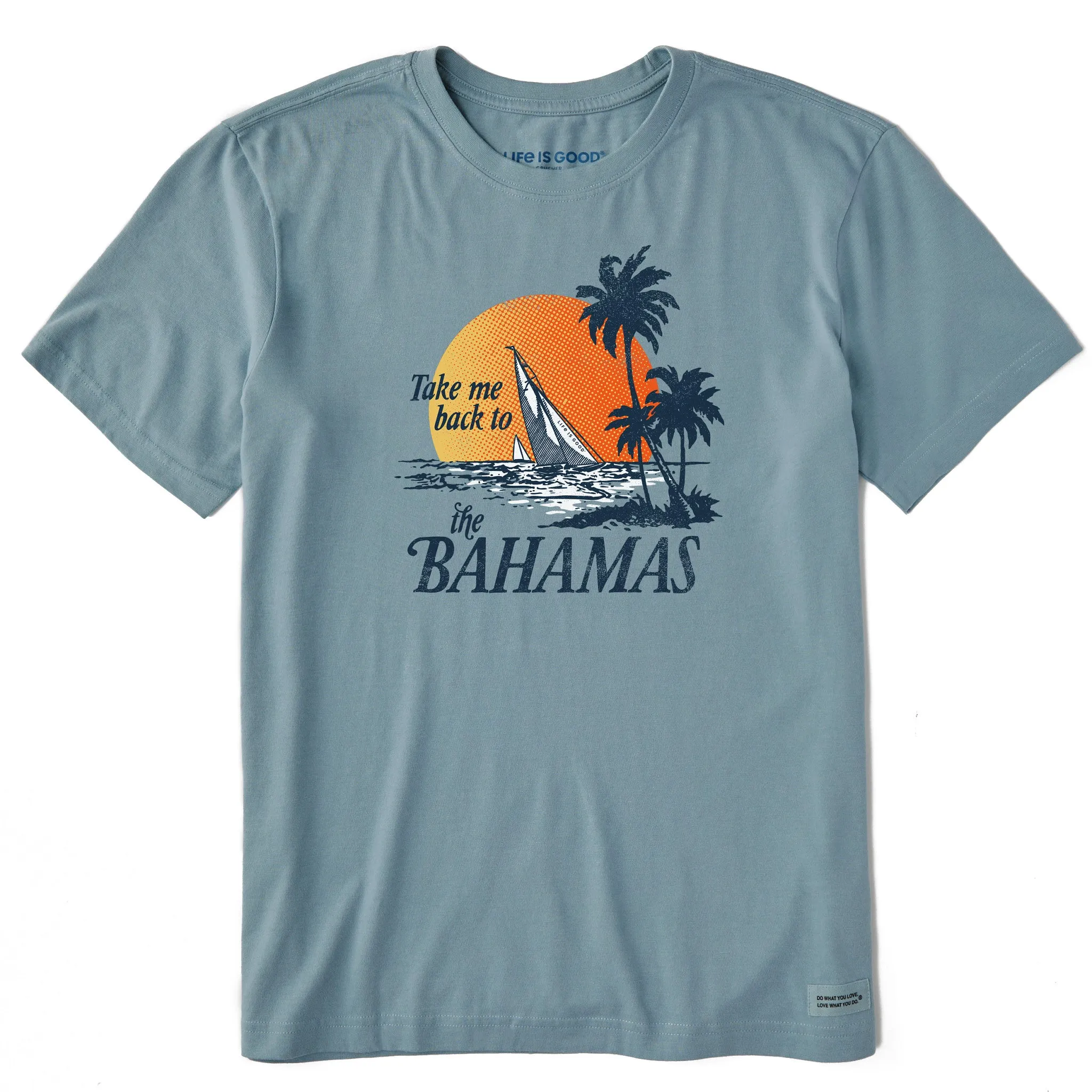 Men's Take Me Back to the Bahamas Short Sleeve Crusher Tee Holiday Style Trend