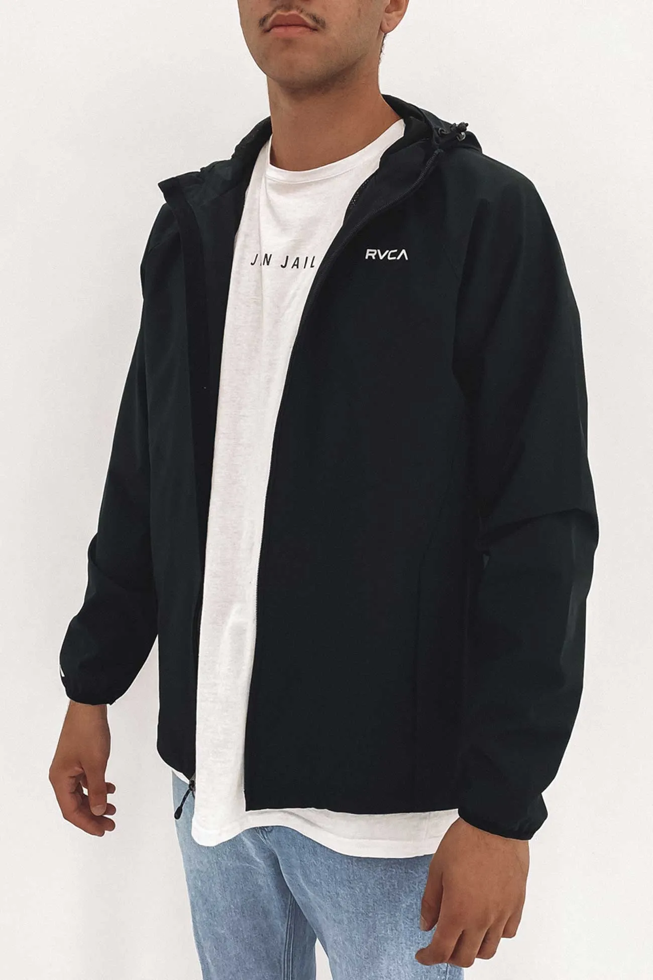 VA Windbreaker Black TapedSeamConstruction Weekend Casual