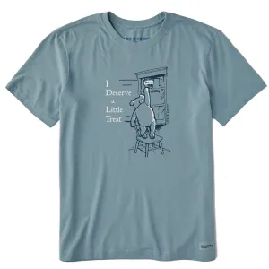 Men's I Deserve a Little Treat Winnie Short Sleeve Crusher Tee homecoming