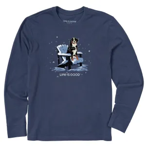 Urban Trend Look Men's Snowy Adirondack Bernese Long Sleeve Crusher Tee