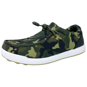SK??NI Men's Golf Shoe Waterproof- Camo Dynamic Step synthetic leather