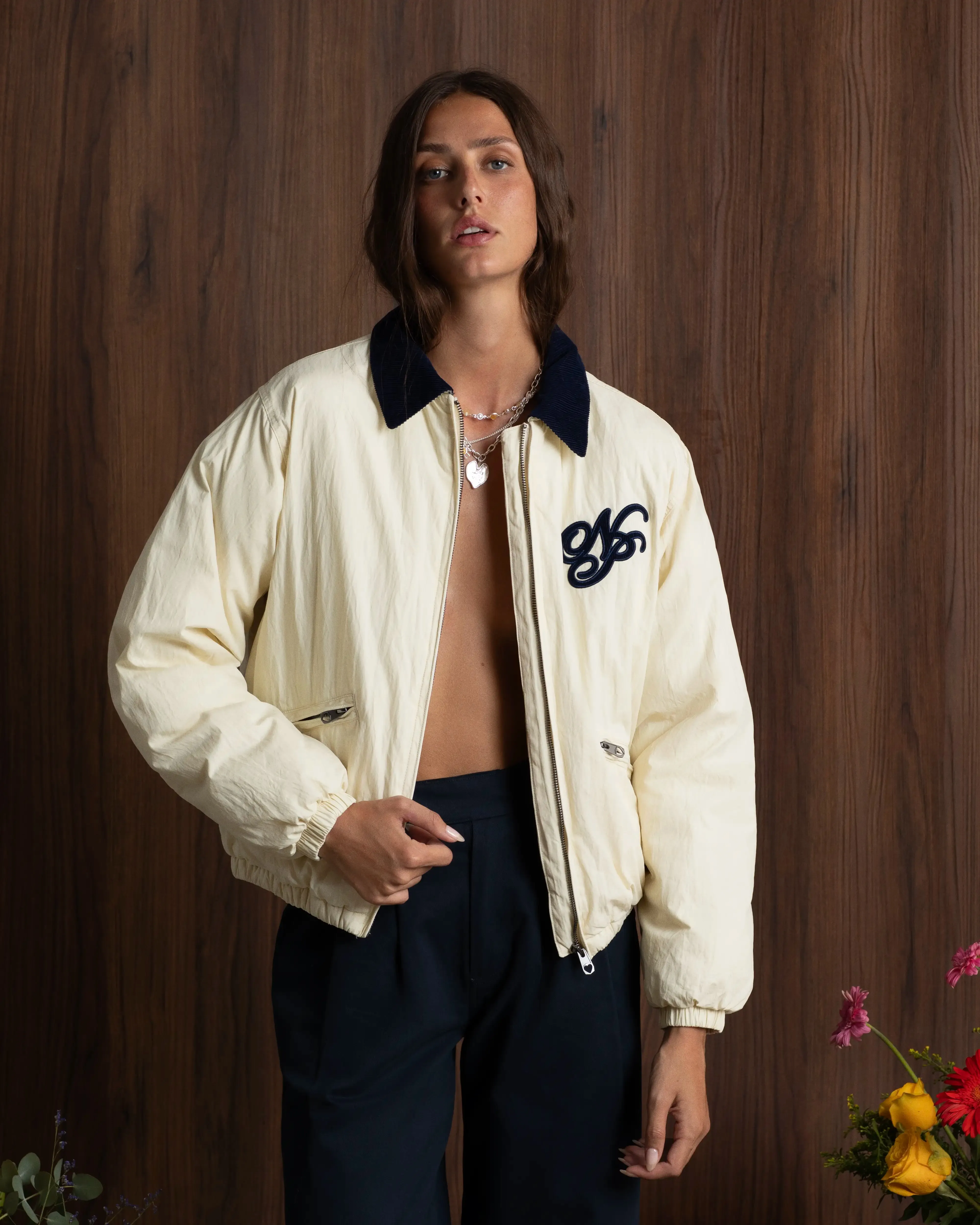 Quilted Stitching Pattern Breathable Softshell Layer Matencio Jacket Off-White