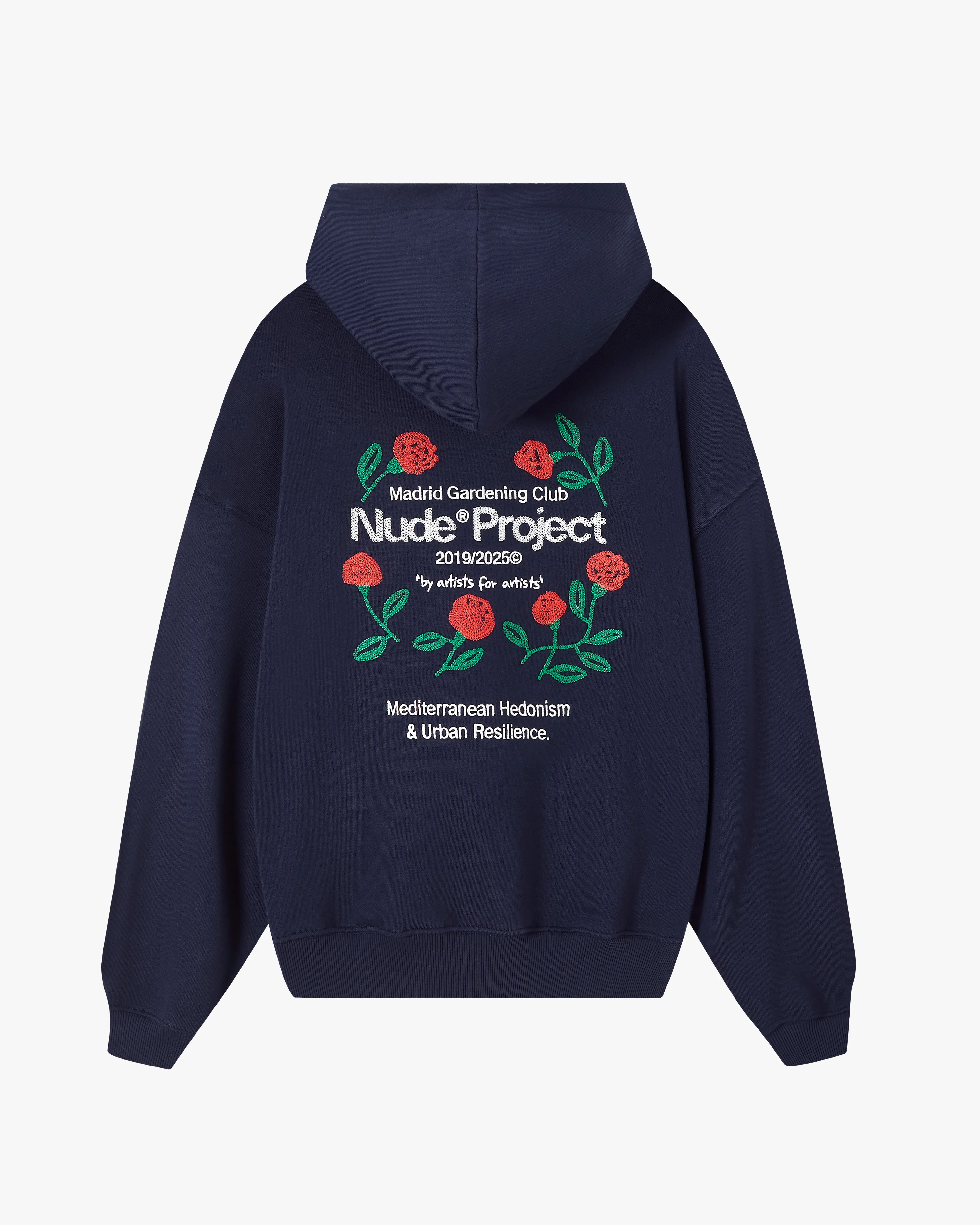 Garden Hoodie Navy Versatile Jacket Soft Fabric
