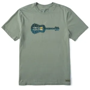 Men's Pine Guitarscape Short Sleeve Tee Flexible Design Sporty Style