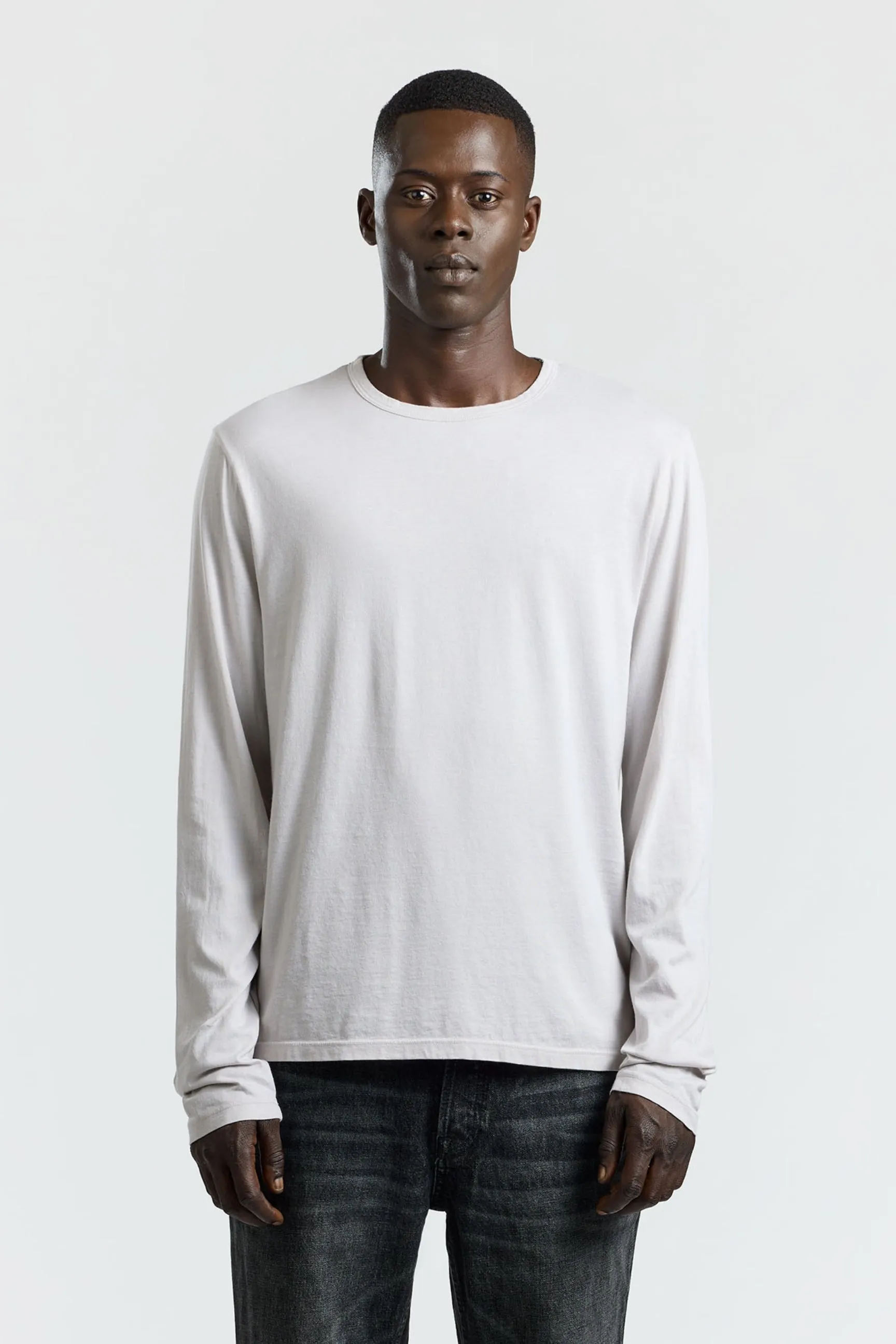 Minimalist Style Classic Crew Long Sleeve Shirt