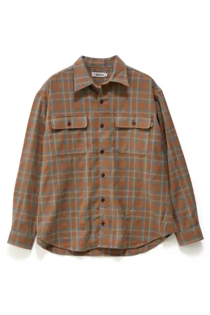 Plaid Long Sleeve Overshirt Sienna BreathableMeshLining