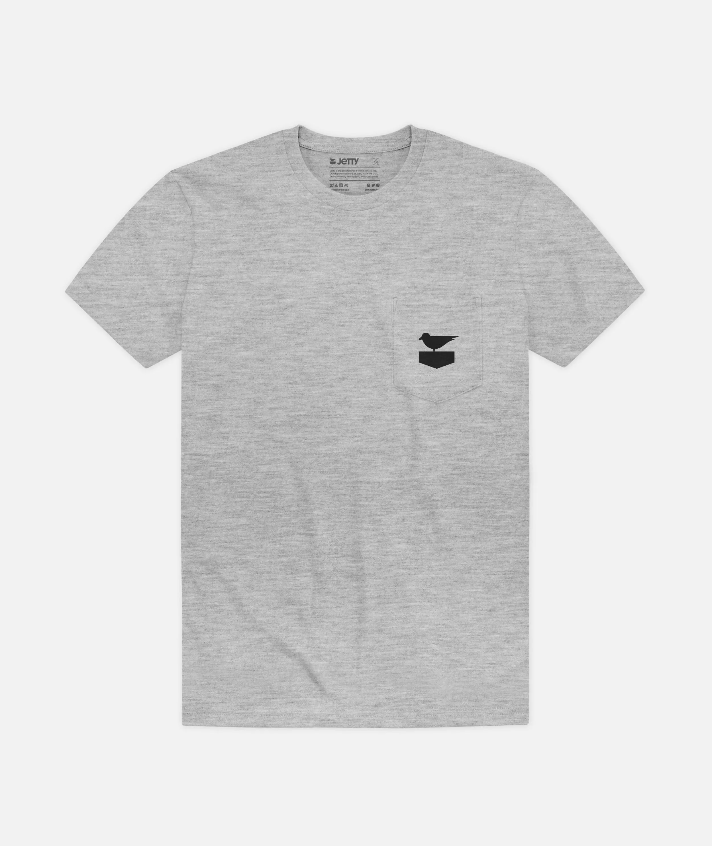 Pocket Otis Tee - Heather Grey Non Toxic Materials