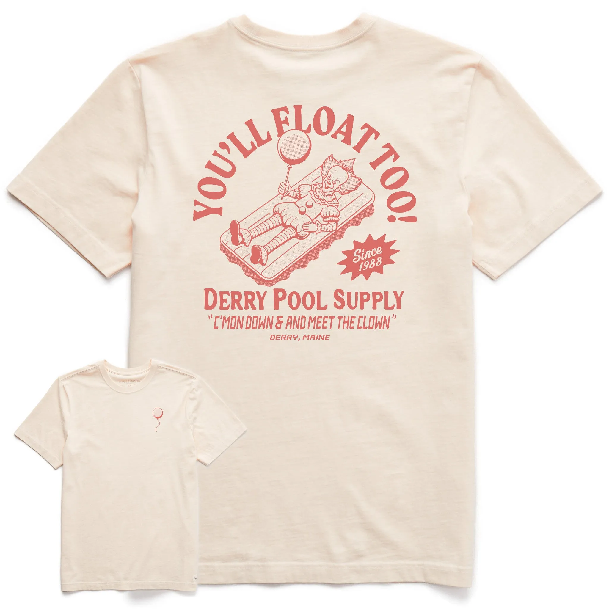Daily Comfort Functional Fit Men's You'll Float Too! Short Sleeve Crusher Tee