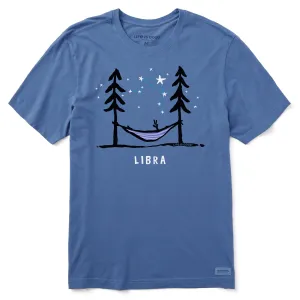Street Style Light and Comfortable Men's Zodiac Hammock Libra Short Sleeve Crusher Tee