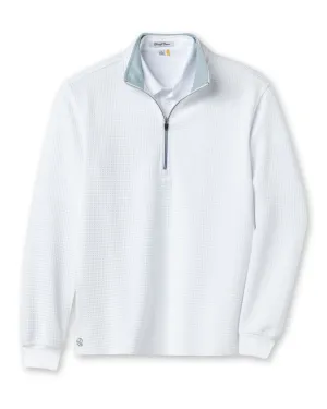 Optic Quarter Zip - White Layered Edging simple design