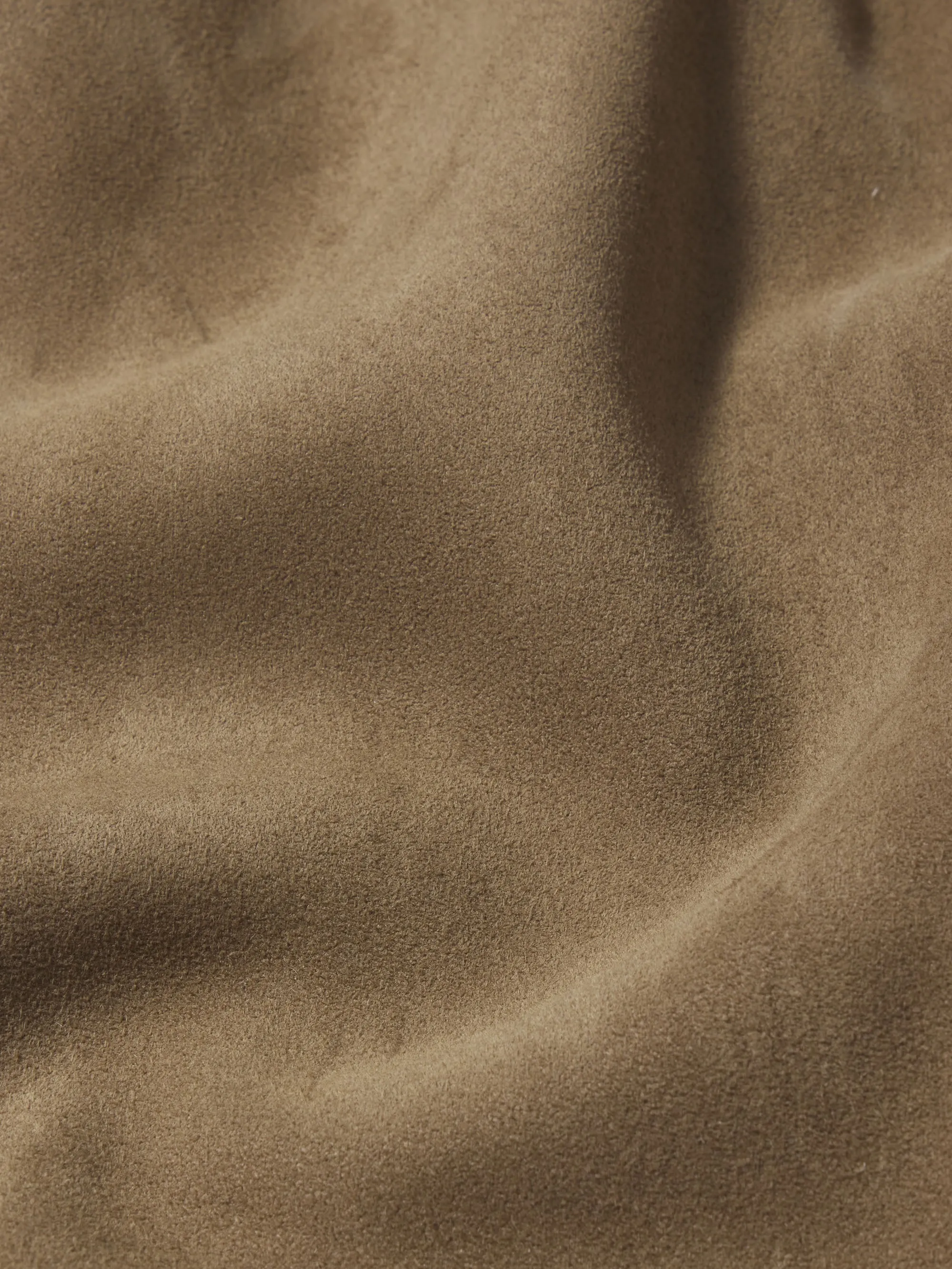 Suede Shirt -- Dark Beige Adjustable Fit Design Street Ready