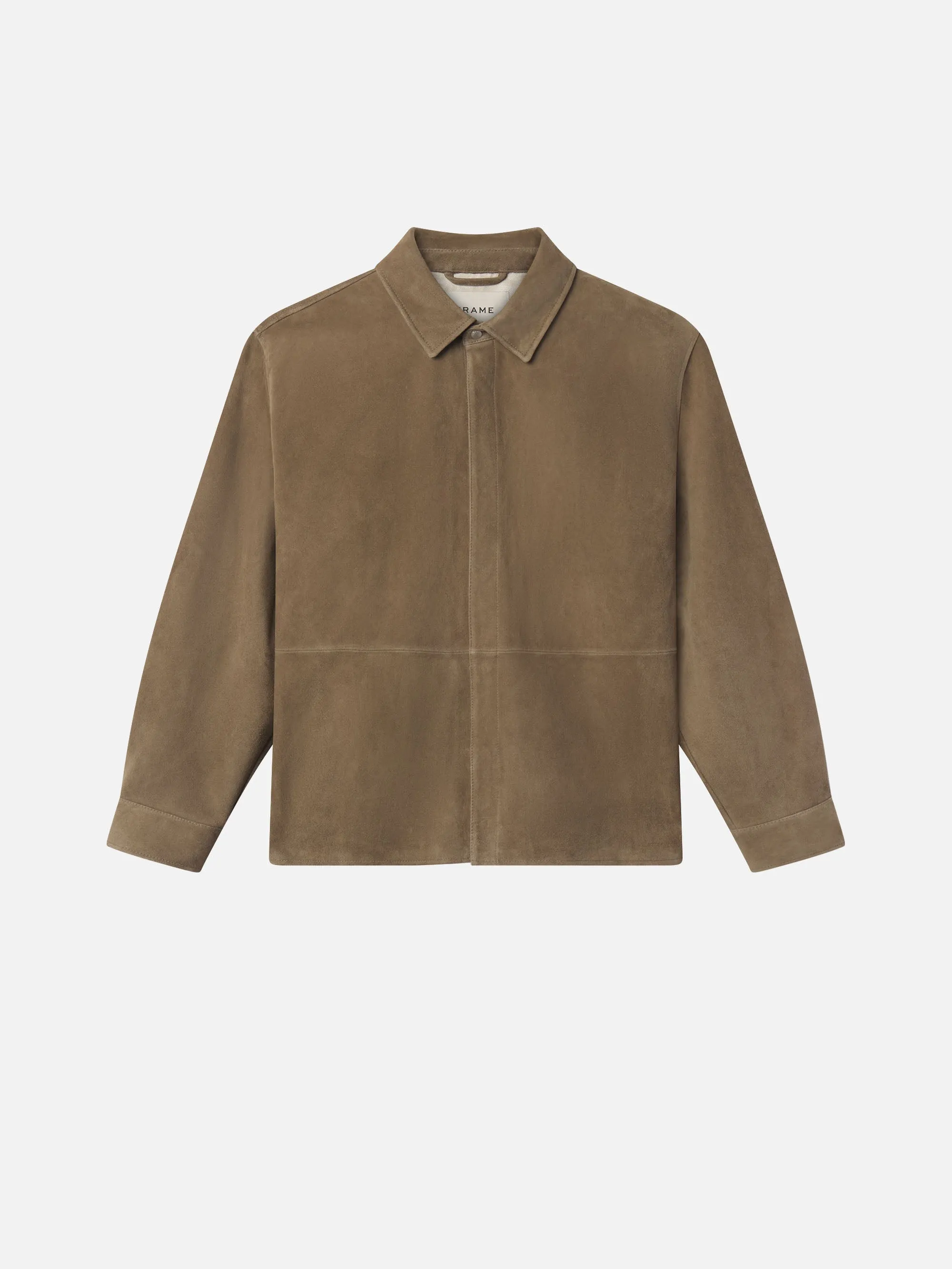 Durable Design Suede Shirt -- Dark Beige