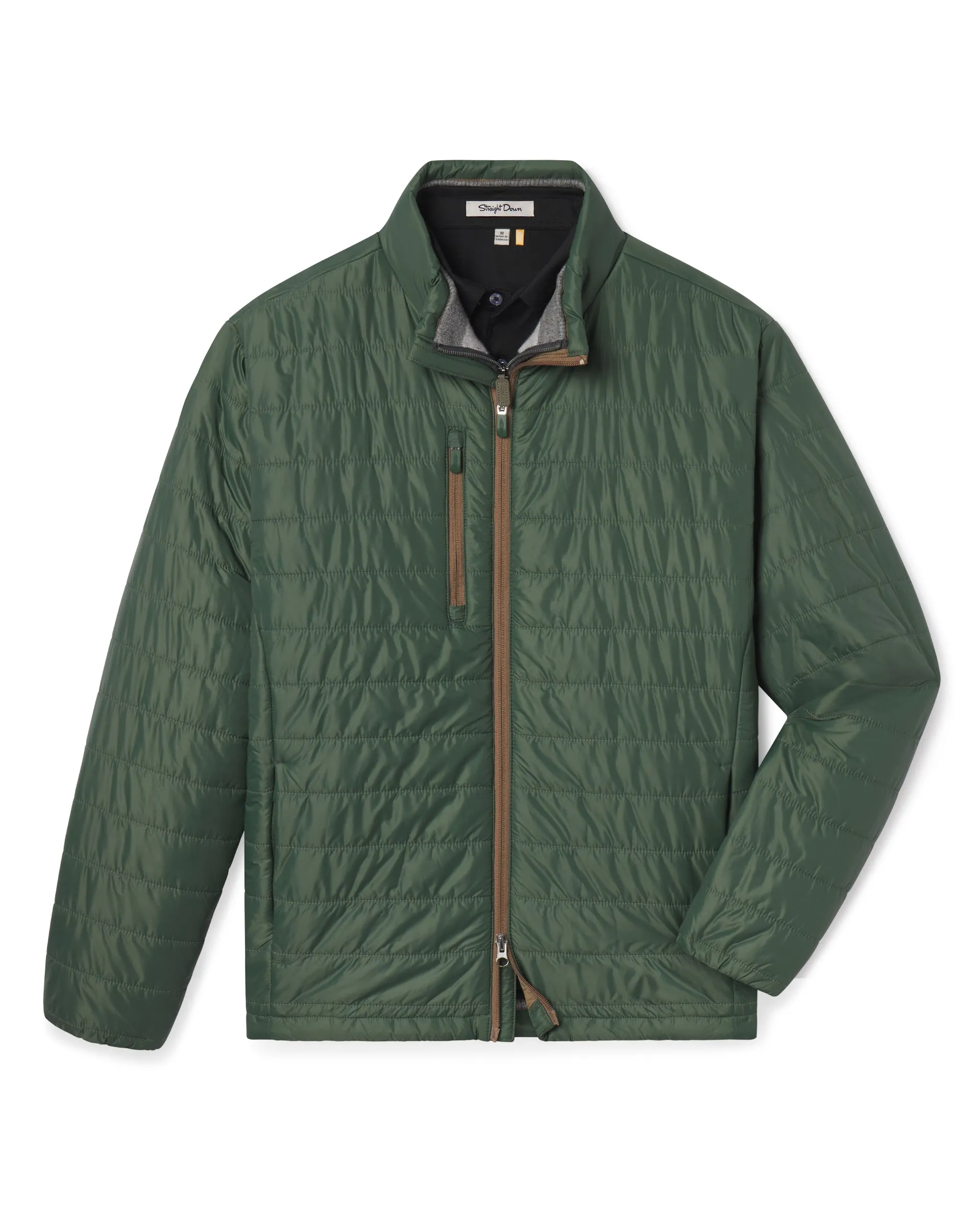 Sierra Quilted Jacket - Pine Strong Zip