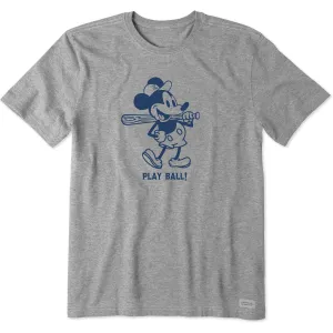 Men's Steamboat Willie Play Ball Short Sleeve Crusher Tee Effortless Style